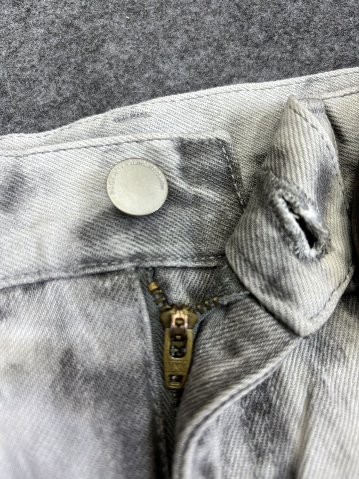 Japanese Brand Archival Page Boy Full Cloudy Fades Balloon Denim F831 Size US 27 - 6 Thumbnail