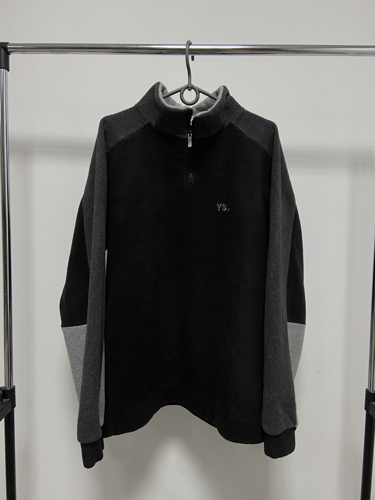 Vintage × Yves Saint Laurent Yves Saint Laurent Vintage Zip Sweatshirt small Logo Fleece Size US L / EU 52-54 / 3 - 1 Thumbnail