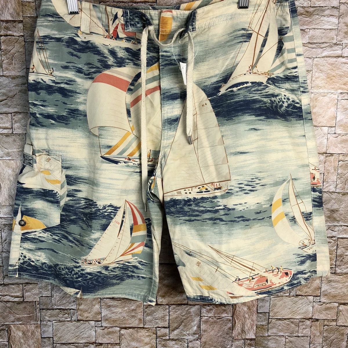 Polo Ralph Lauren Polo Ralph Lauren Sailboat Nautical Beach Shorts Yacht #A137 Size US 30 / EU 46 - 3 Thumbnail
