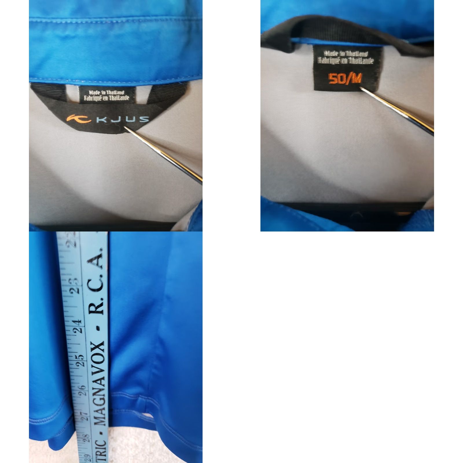 KJUS KJUS Polo Golf Shirt Short Sleeve UPF 50+ Blue Men's M Polo Embroidered Solid Casual Activewear Travel Shirt Size US M / EU 48-50 / 2 - 9 Thumbnail