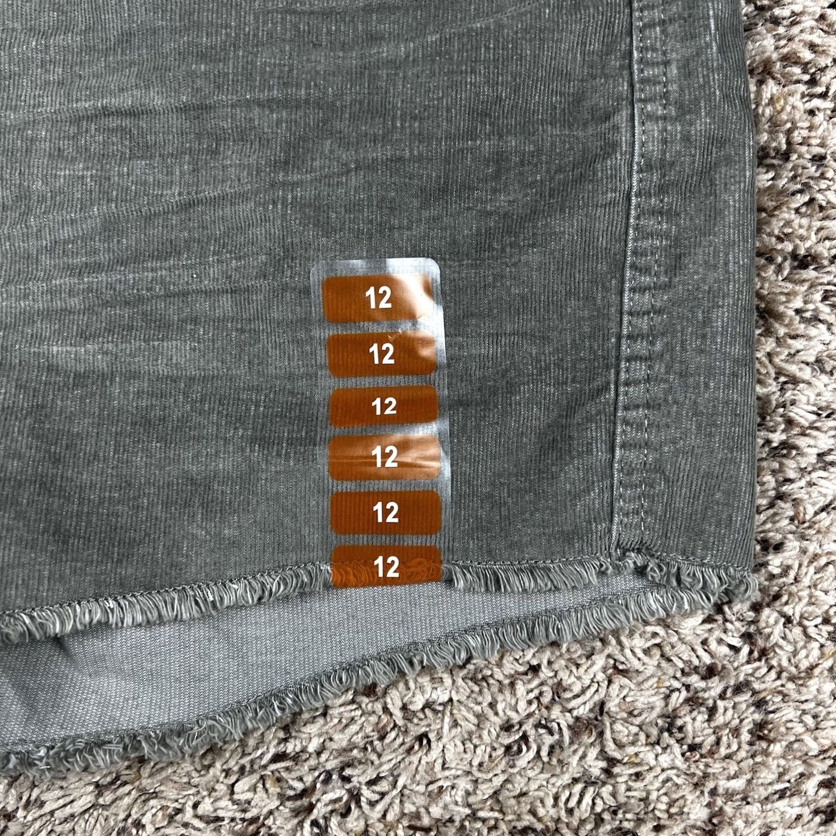 Gap Gap Shorts Women 12 Corduroy Midi Cut Off Cotton Stretch Mid Rise Dark Green Size 34" / US 12 / IT 48 - 5 Thumbnail