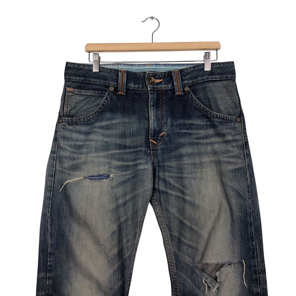 Japanese Brand 📌Exclusive Vintage Denim Jeans Edwin Punk Design IsseyMiyake Size US 32 / EU 48 - 5 Thumbnail