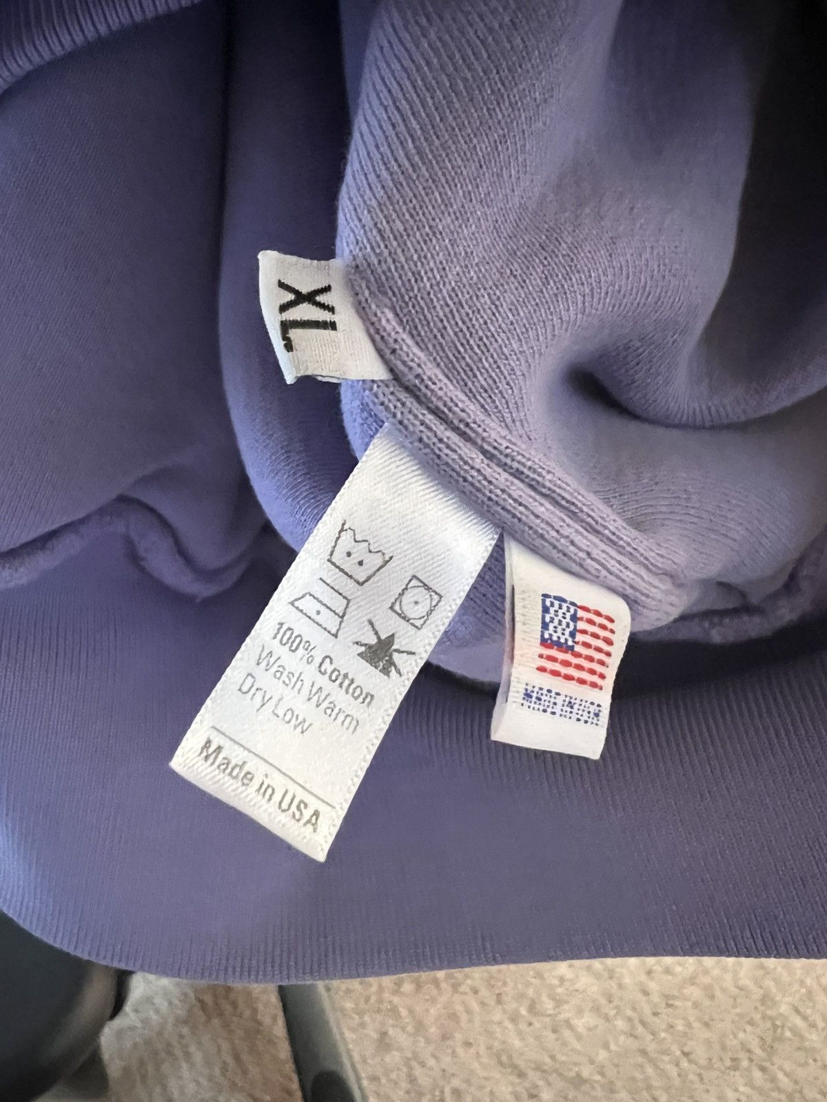 Kanye West × Yeezy XL 2020 VISION DOUBLE LAYERED LILAC HOODIE Size US XL / EU 56 / 4 - 5 Thumbnail