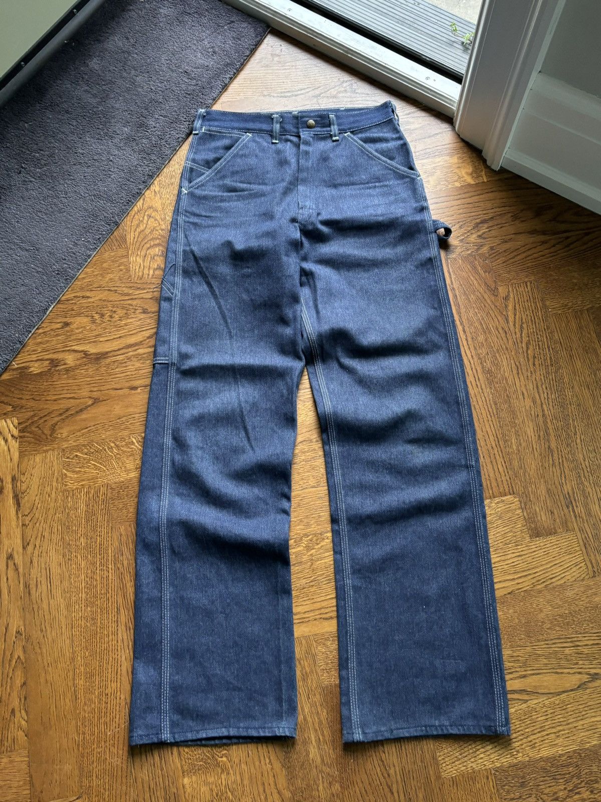 Sears × Vintage 70s Sears Toughskin Jeans Vintage Dark Wash Denim Carpenter Size US 30 / EU 46 - 3 Thumbnail