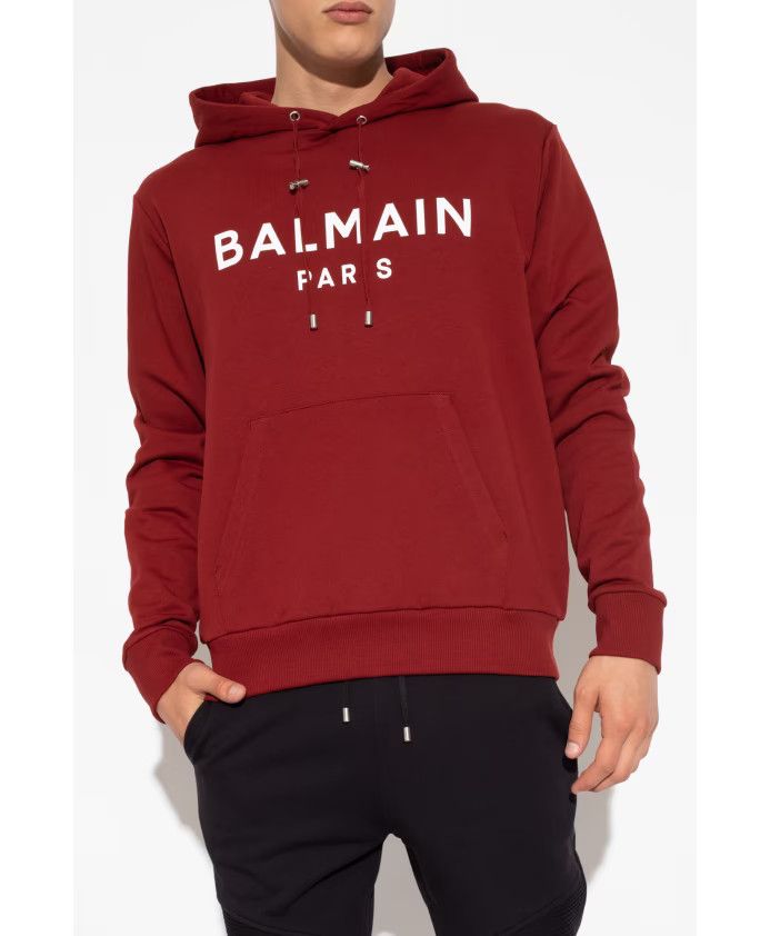 Balmain o1w1db10624 Hoodie in Red Size US M / EU 48-50 / 2 - 4 Thumbnail