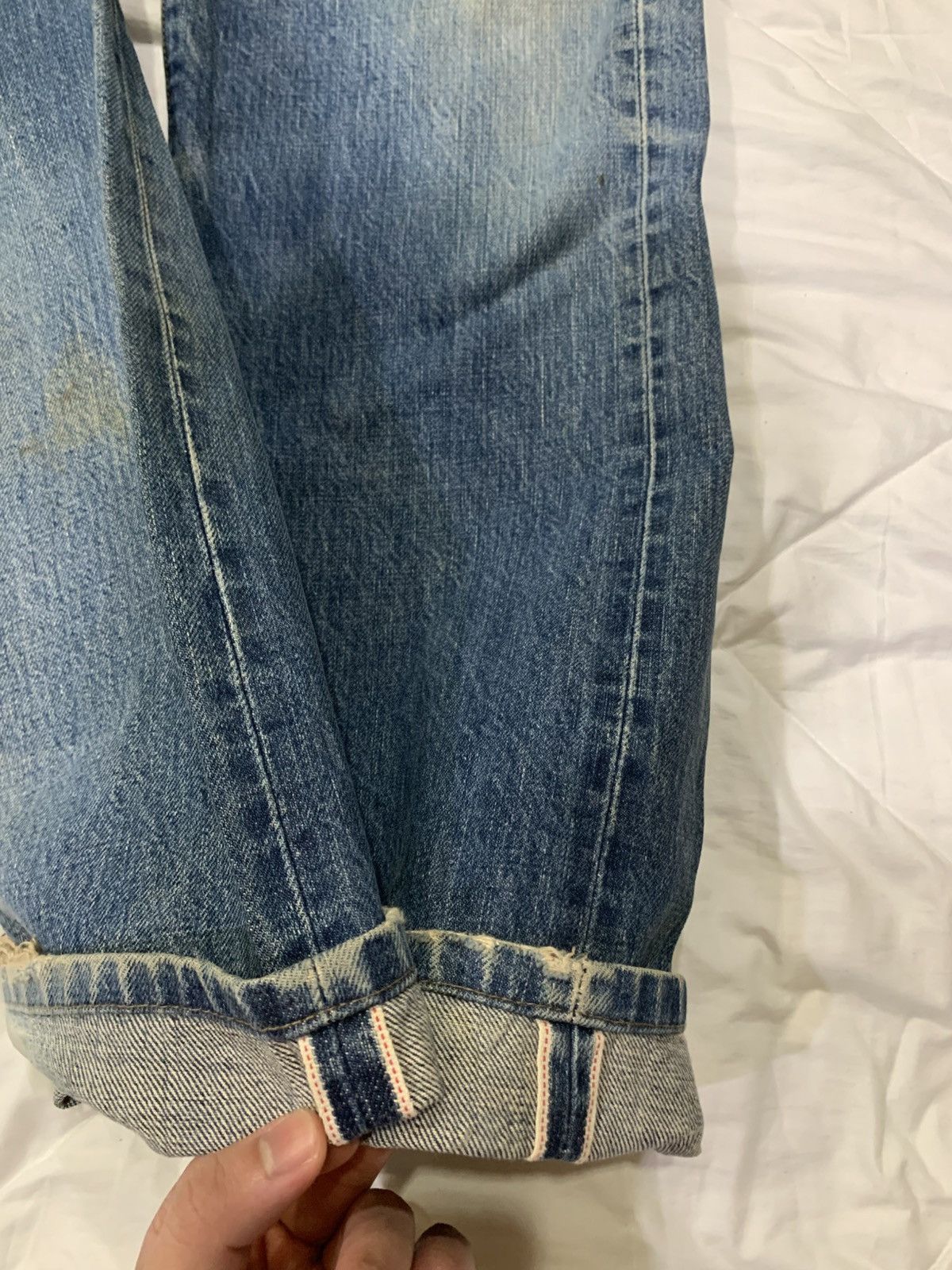 Levi's Vintage Clothing Levis 502 xx Big E Selvedge Japan Size US 31 - 7 Thumbnail