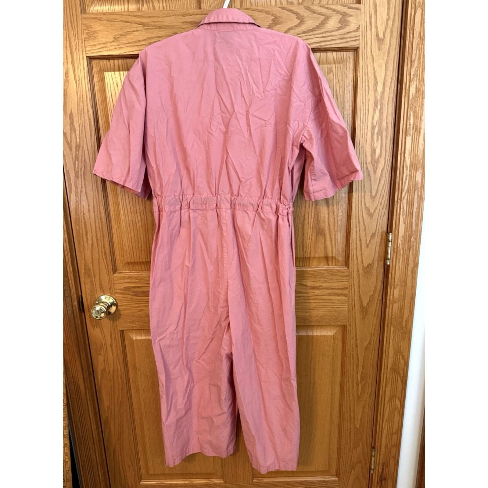 Vintage WHO WHAT WEAR Jumpsuit Women’s Wide Leg One-Piece Pink Black L Size 36" / US 14 / IT 50 - 2 Thumbnail