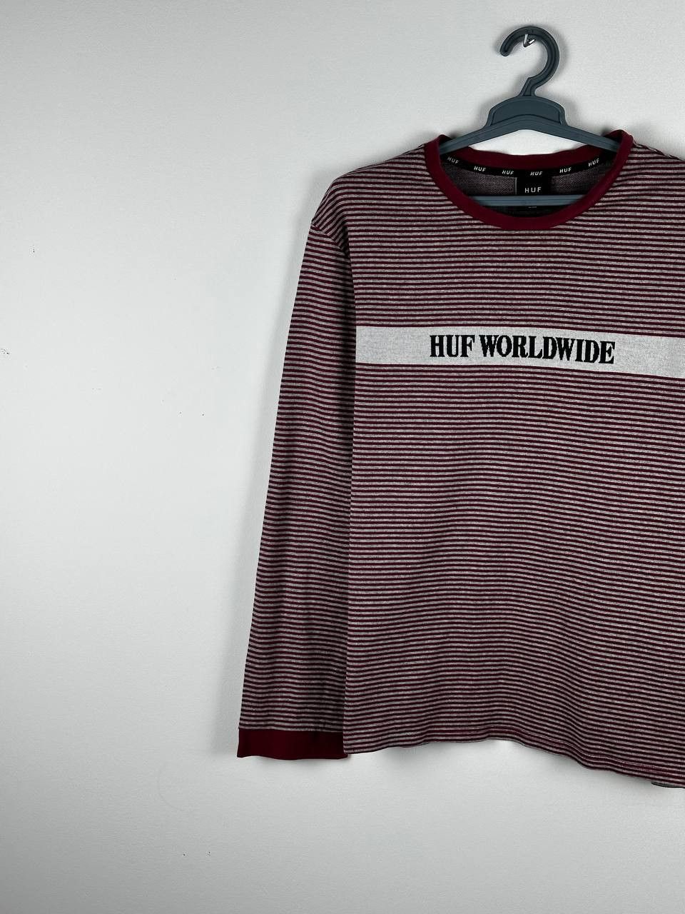 Huf Huf Striped Mens Large Long Sleeve Shirt Size US XXL / EU 58 / 5 - 2 Thumbnail