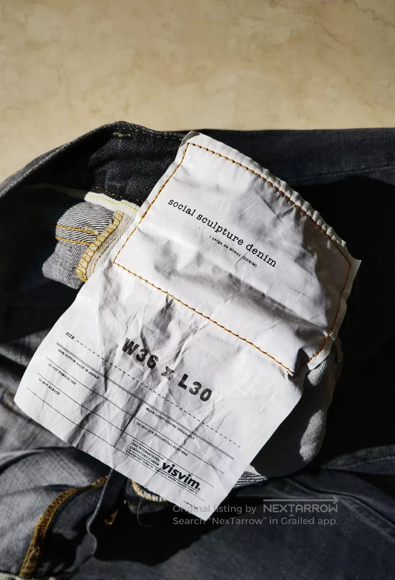 Visvim Visvim 04D10 Black Washed Jeans. Size US 36 / EU 52 - 6 Thumbnail