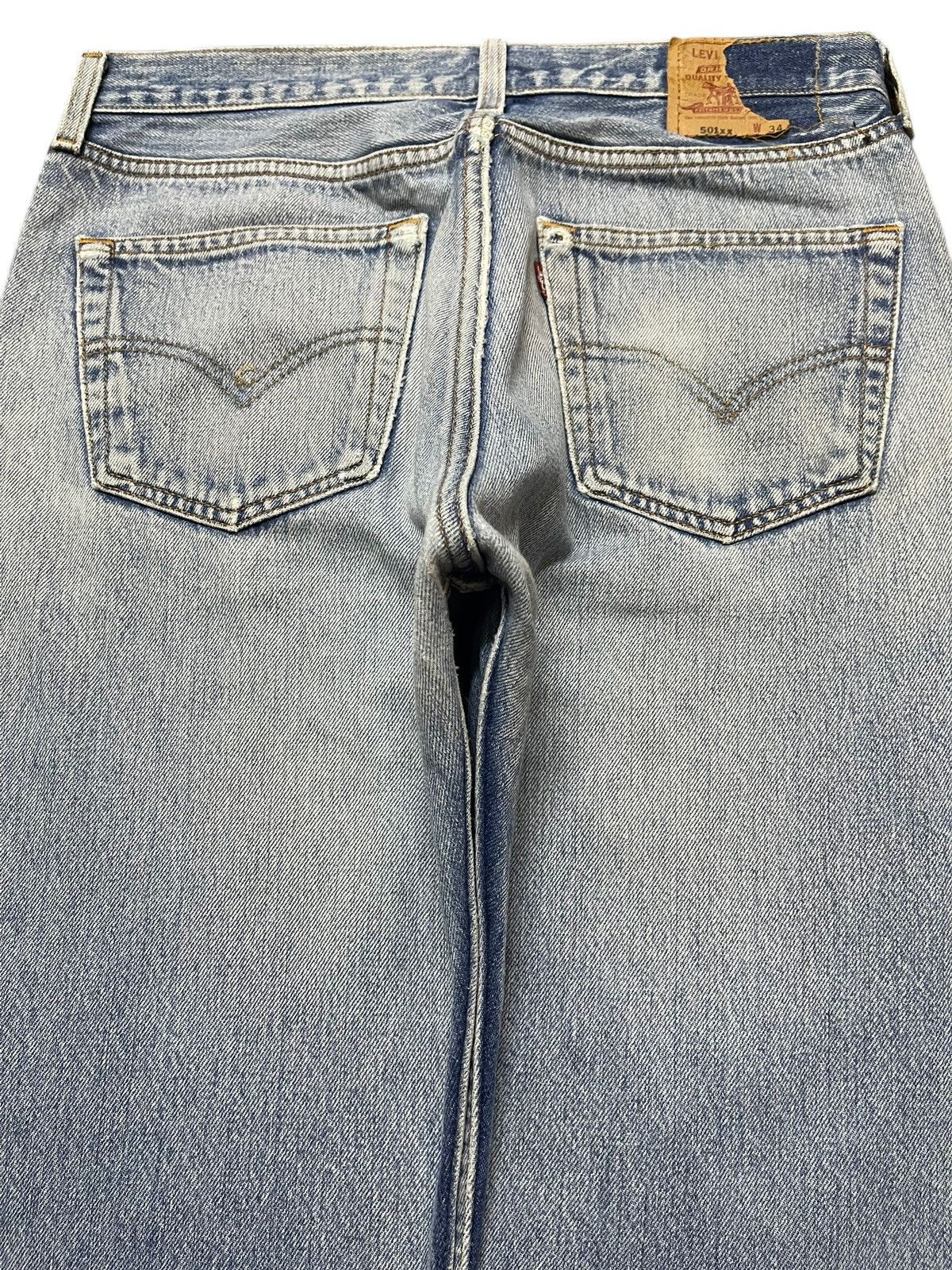 Levi's Vintage 90s Levis 501xx Faded Wash Distressed Style Jeans Size US 31 - 5 Thumbnail