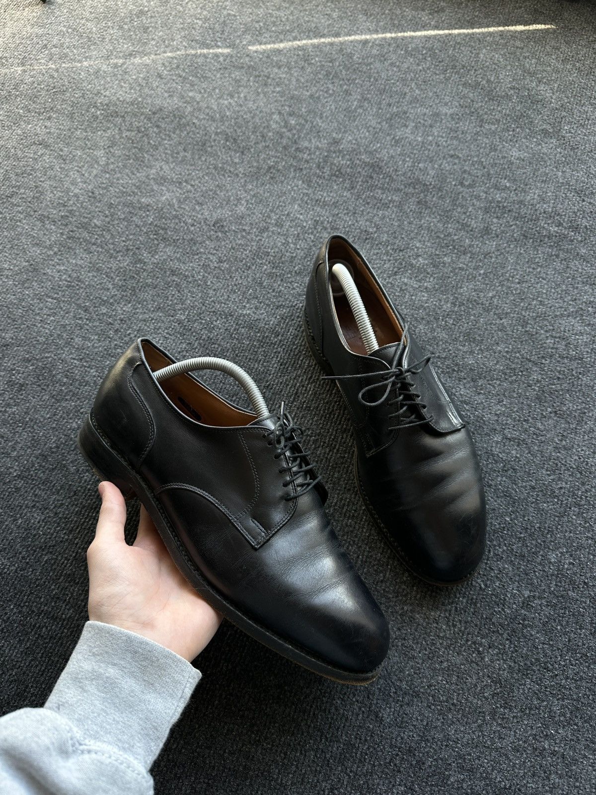 Allen Edmonds LUXURY 🚨 ALLEN EDMONDS VNTG SHOES MEN BLACK LUXURY RARE Size US 9.5 / EU 42-43 - 1 Thumbnail
