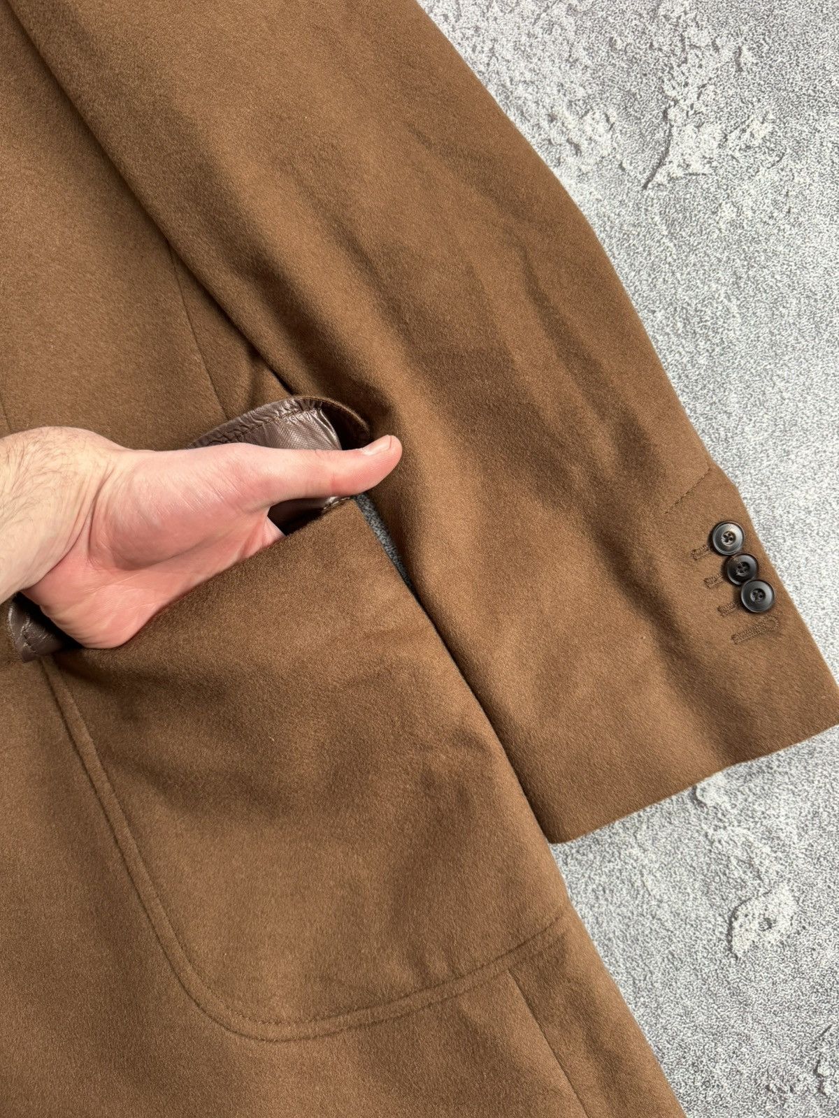 Designer × Massimo Dutti Massimo Dutti EUR48/USA38 brown coat wool long jacket blazer Size M / US 6-8 / IT 42-44 - 11 Thumbnail