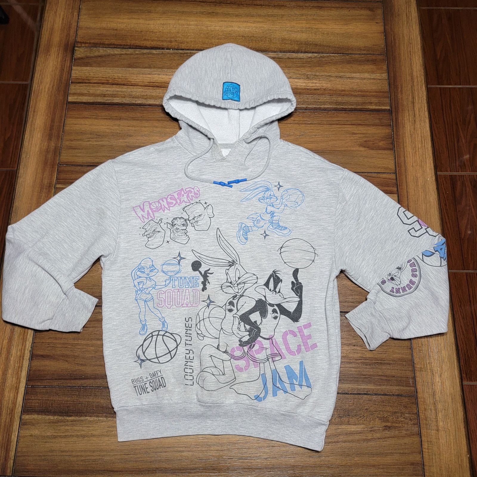 Other Space Jam LS Grey Unisex Hoodie Tune Squad Design - Size XS Size XS / US 0-2 / IT 36-38 - 1 Thumbnail