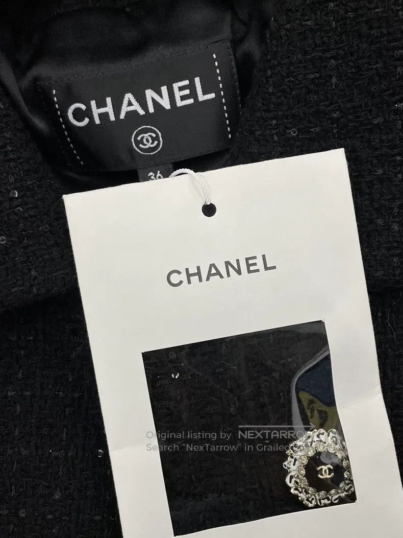 Chanel Chanel 25K black sequin lapel jacket Size XS / US 0-2 / IT 36-38 - 5 Thumbnail