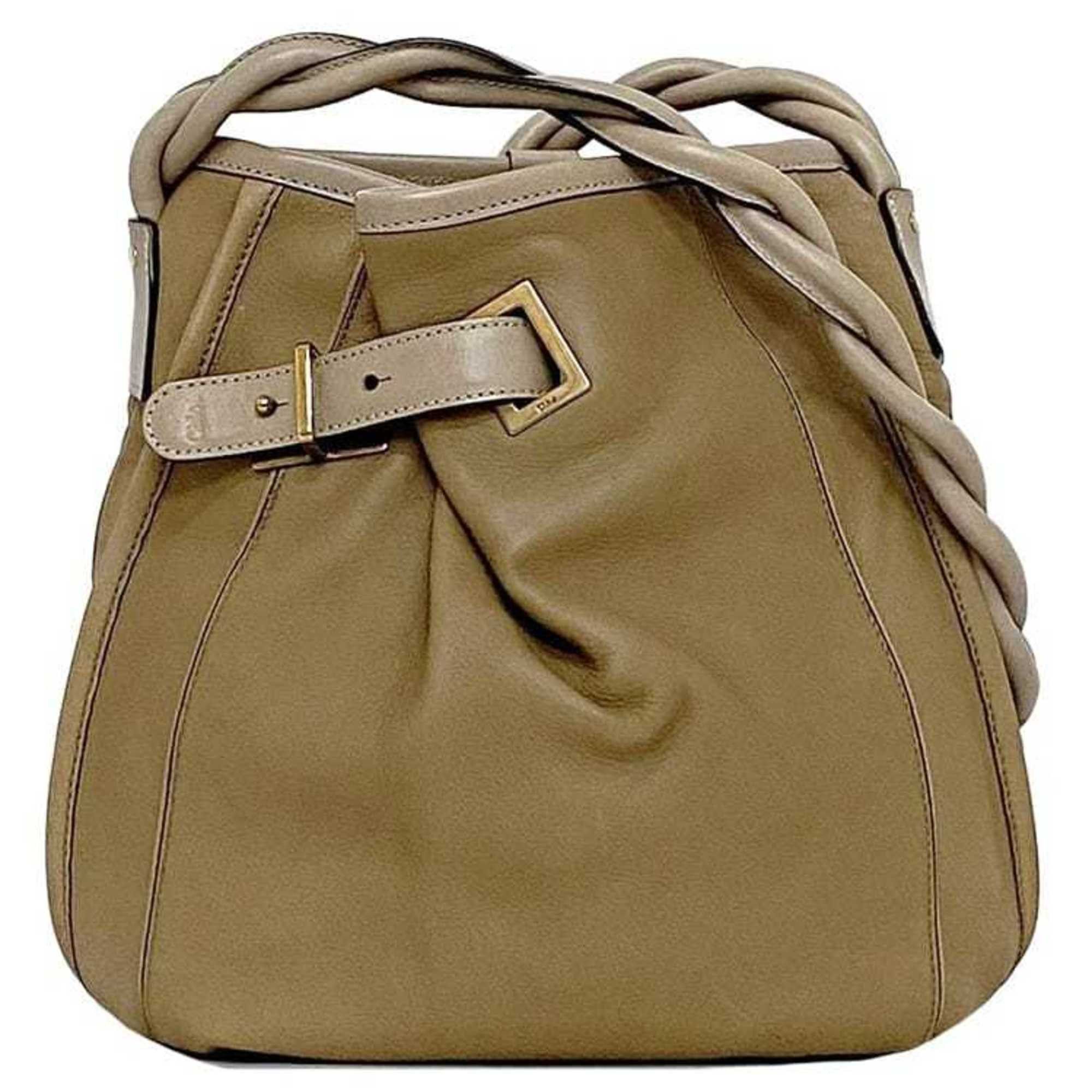 Chloe Chloé Chloe Shoulder Bag ec-22665 Beige Brown Leather 04-10-51-5811 Crossbody Women's Compact Size ONE SIZE - 1 Thumbnail