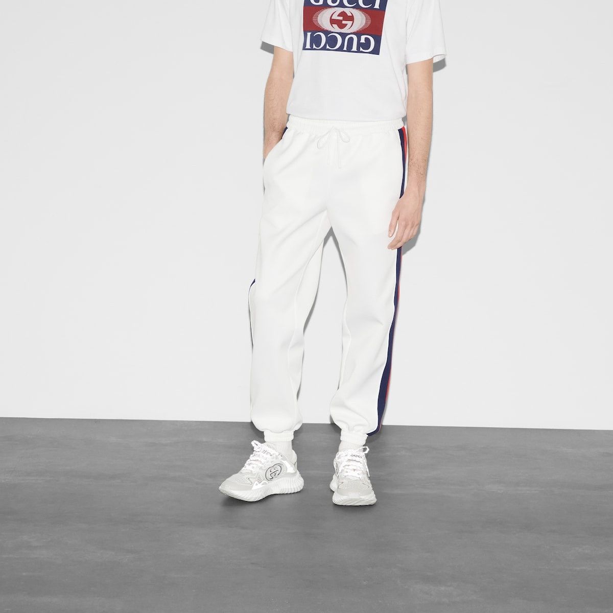 Gucci o1s1wg110925 Neoprene Jogging Pant with Web in Multicolor Size US 34 / EU 50 - 3 Thumbnail
