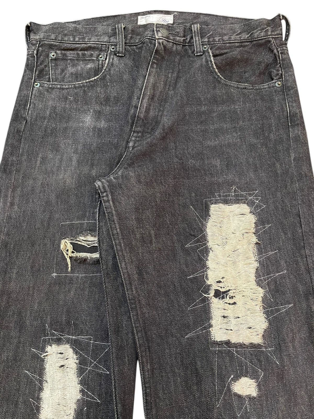 Helmut Lang Vintage Japanese Brand Distressed Style Loose Jeans Size US 33 - 4 Thumbnail
