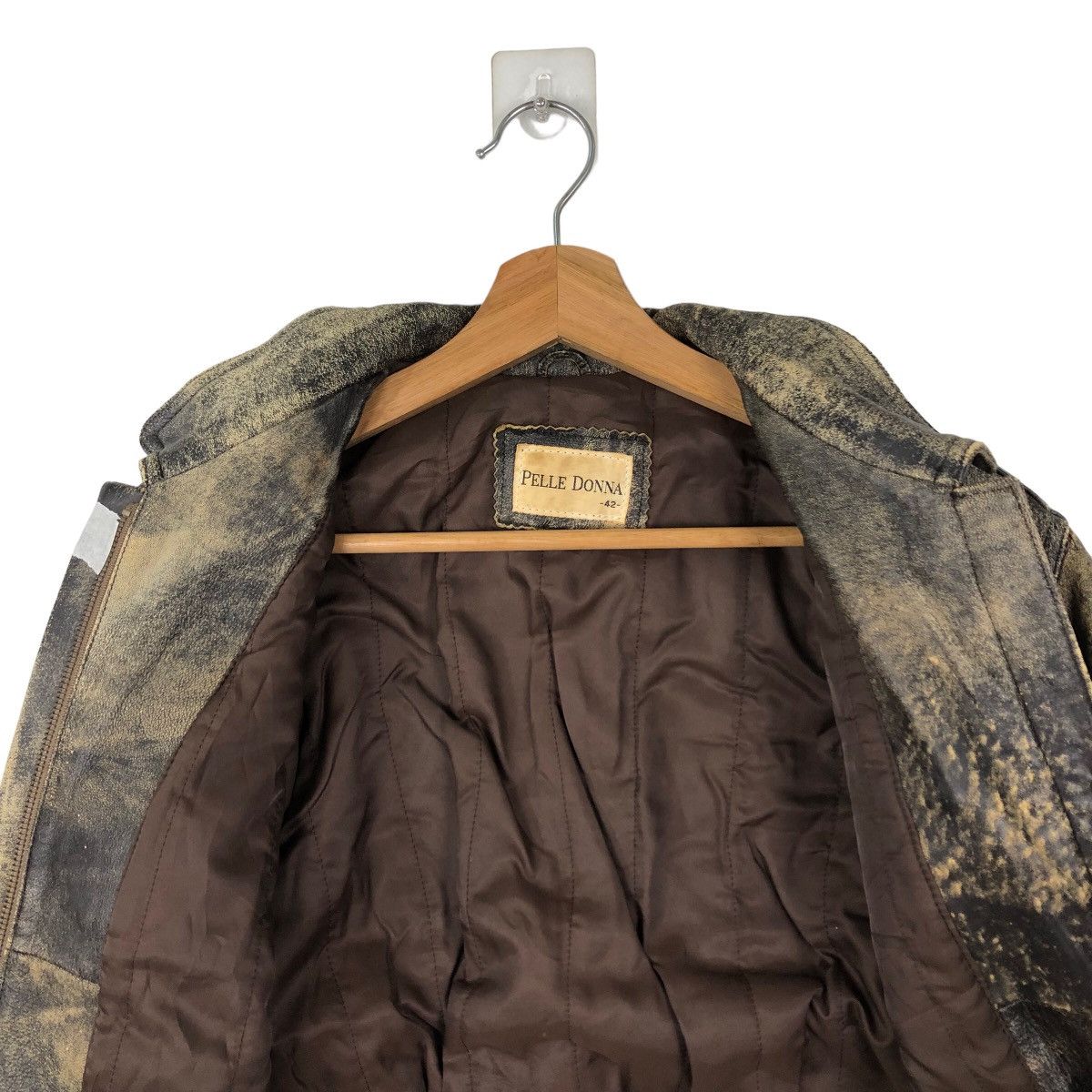 Japanese Brand VINTAGE BOMBER LEATHER JACKET PELLE DONNA ISSEY MIYAKE Size US M / EU 48-50 / 2 - 10 Thumbnail