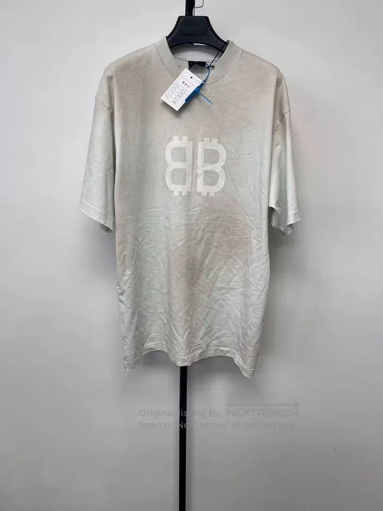 Balenciaga Balenciaga Letter Logo Print Crew Neck Short Sleeve T-Shir Size US XXS / EU 40 - 1 Thumbnail