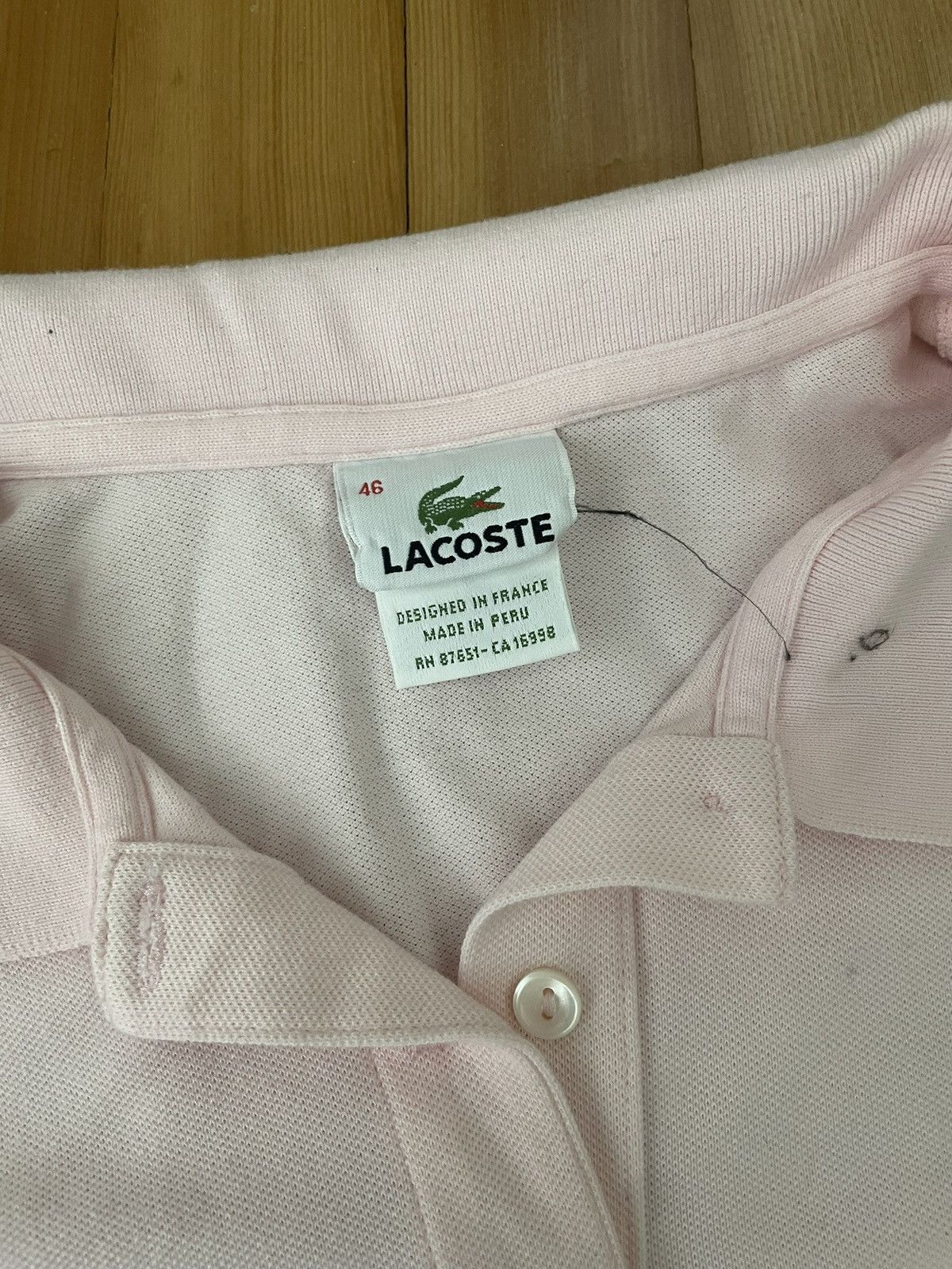 Lacoste Vintage Lacoste Polo Shirt Size S / US 4 / IT 40 - 3 Thumbnail