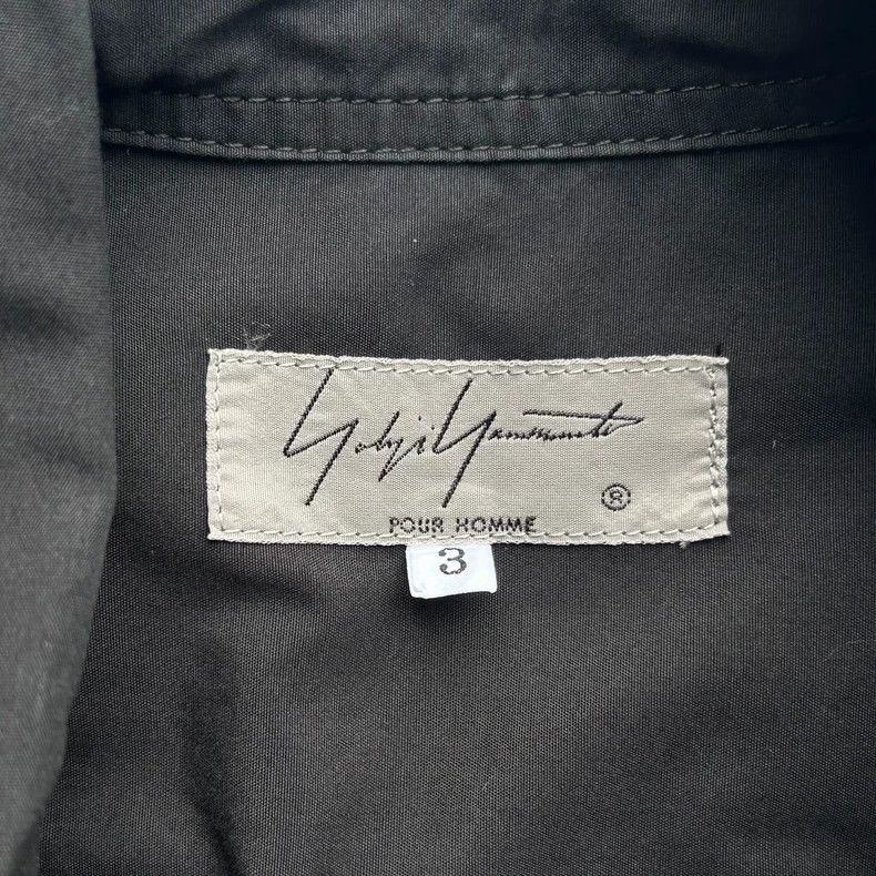 Yohji Yamamoto Yohji Yamamoto 19ss Back Button Black Shirt 2501-Nextarrow Size US L / EU 52-54 / 3 - 6 Thumbnail