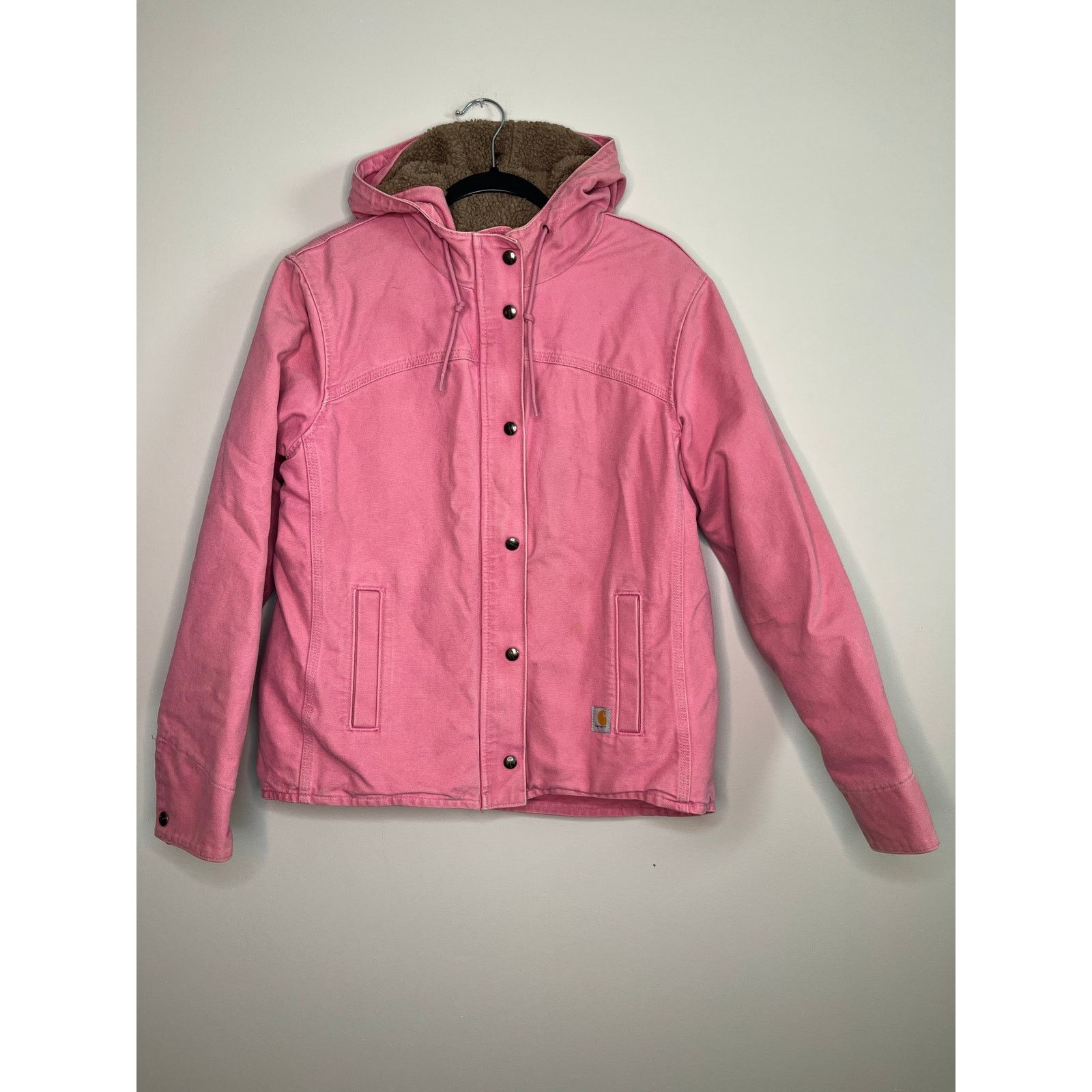 Carhartt Y2K Carhartt Pink Sherpa Streetwear Workwear Jacket 100657 S Size US S / EU 44-46 / 1 - 1 Thumbnail