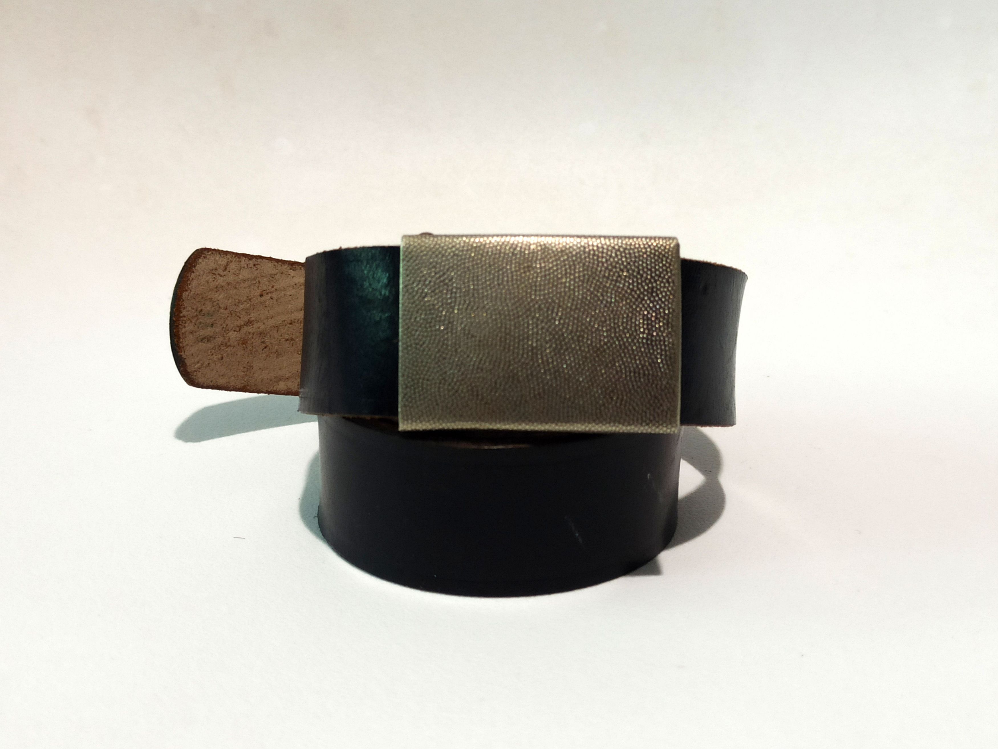 Other German Bundeswehr Vintage Leather Belt Size ONE SIZE - 4 Thumbnail
