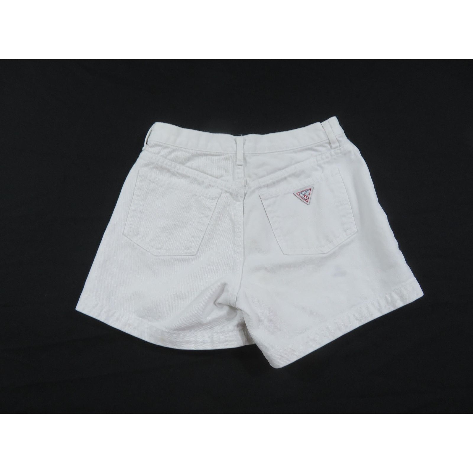 Guess Guess Shorts, Denim, White, Sz 29 Measure 28 Made USA 1990s Size 28" / US 6 / IT 42 - 2 Thumbnail