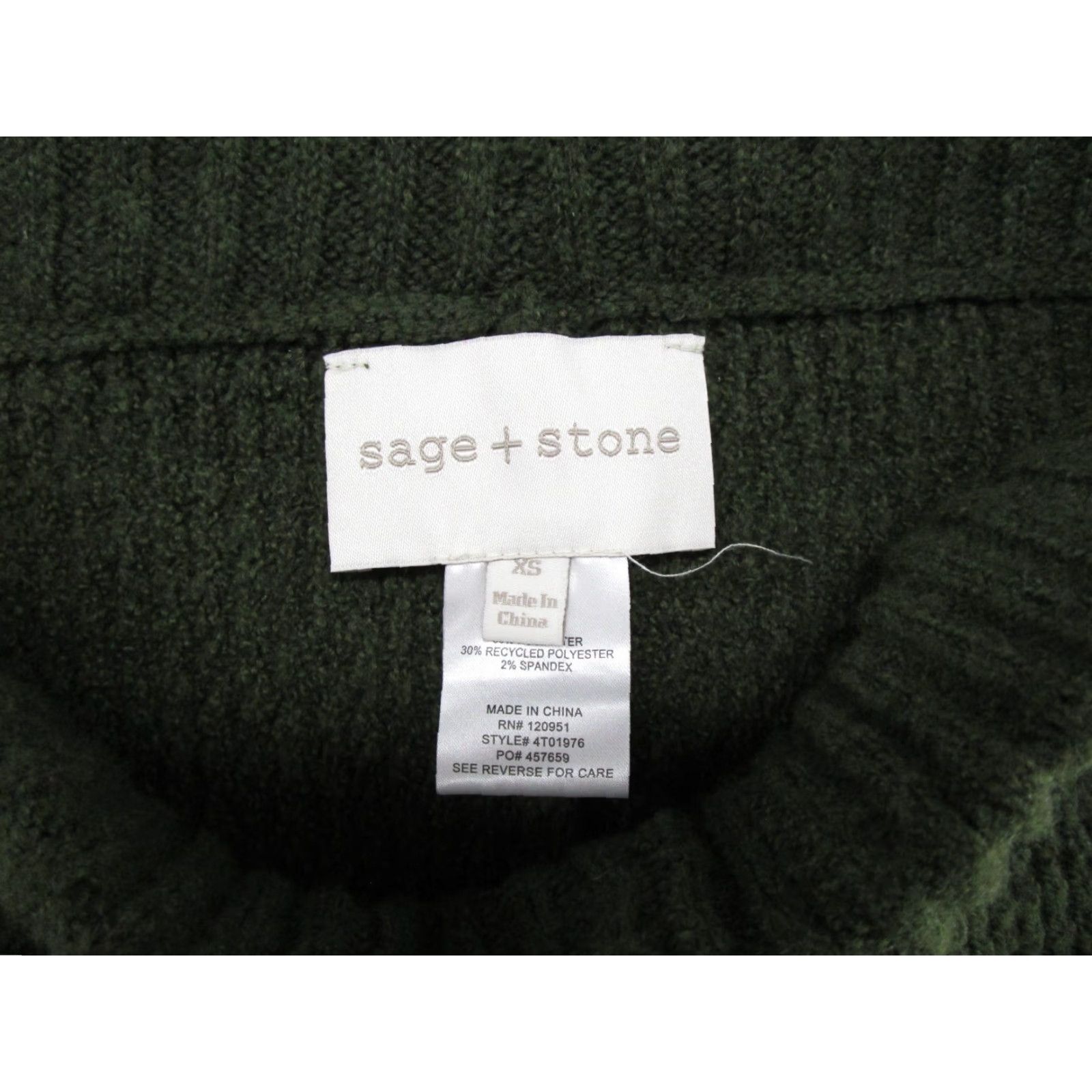 Vintage Sage + Stone Cargo Pants and Hoodie Set Women's XS Thermal Waffle Green Set Mens XS Shirt? Size XS / US 0-2 / IT 36-38 - 4 Thumbnail