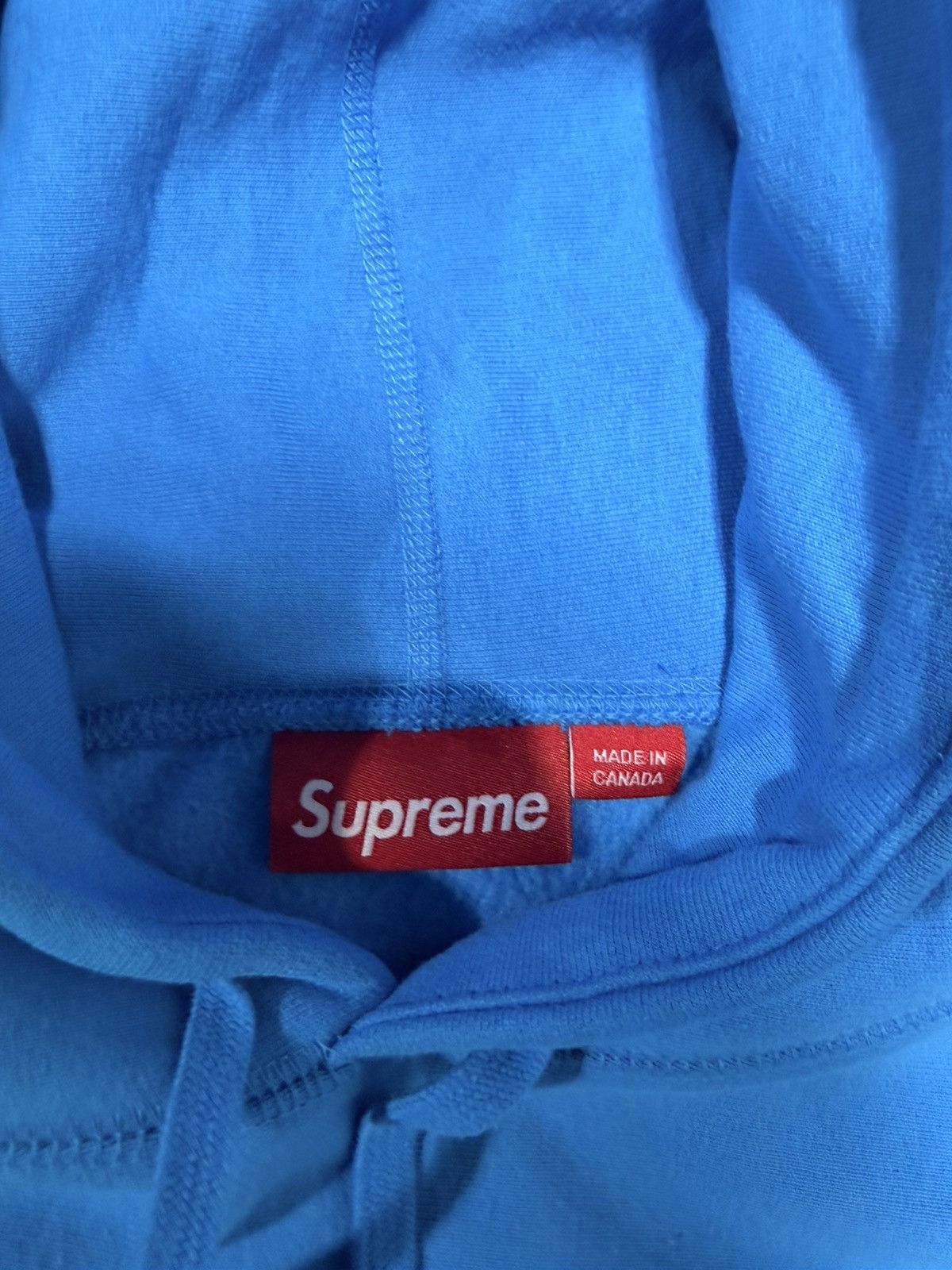 Small cyan 25 supreme hoodie
