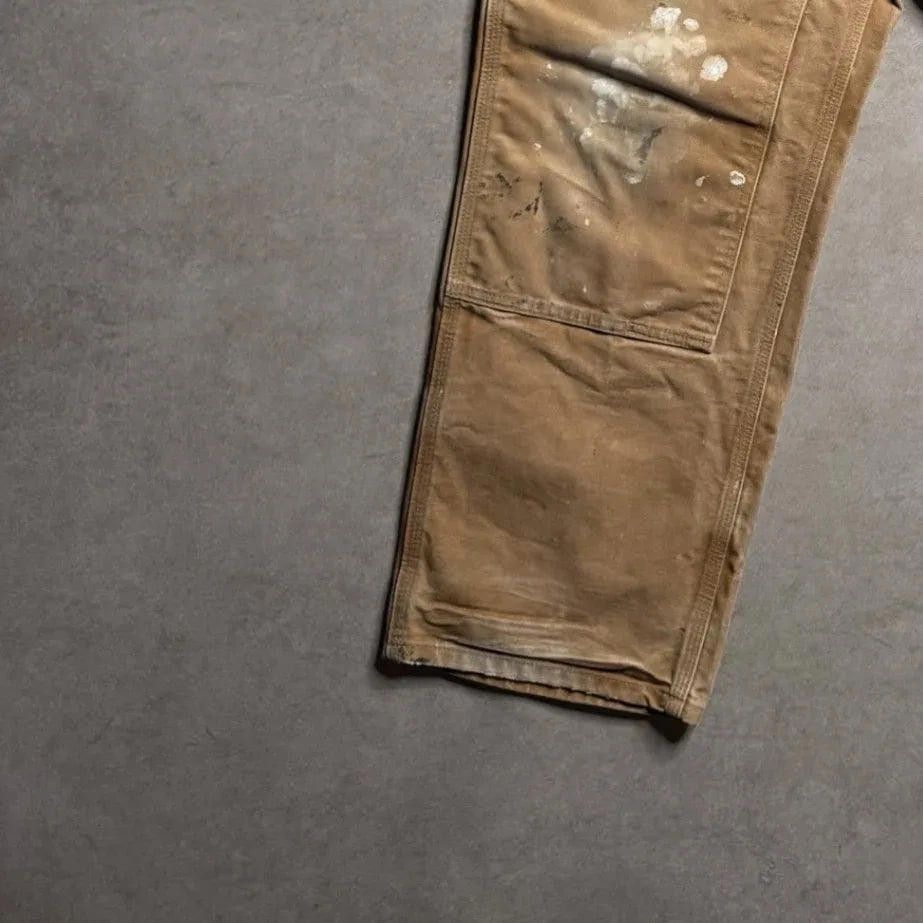 Carhartt Vintage Carhartt Tan Double Knee Pants - 36x30 Size US 36 / EU 52 - 7 Thumbnail