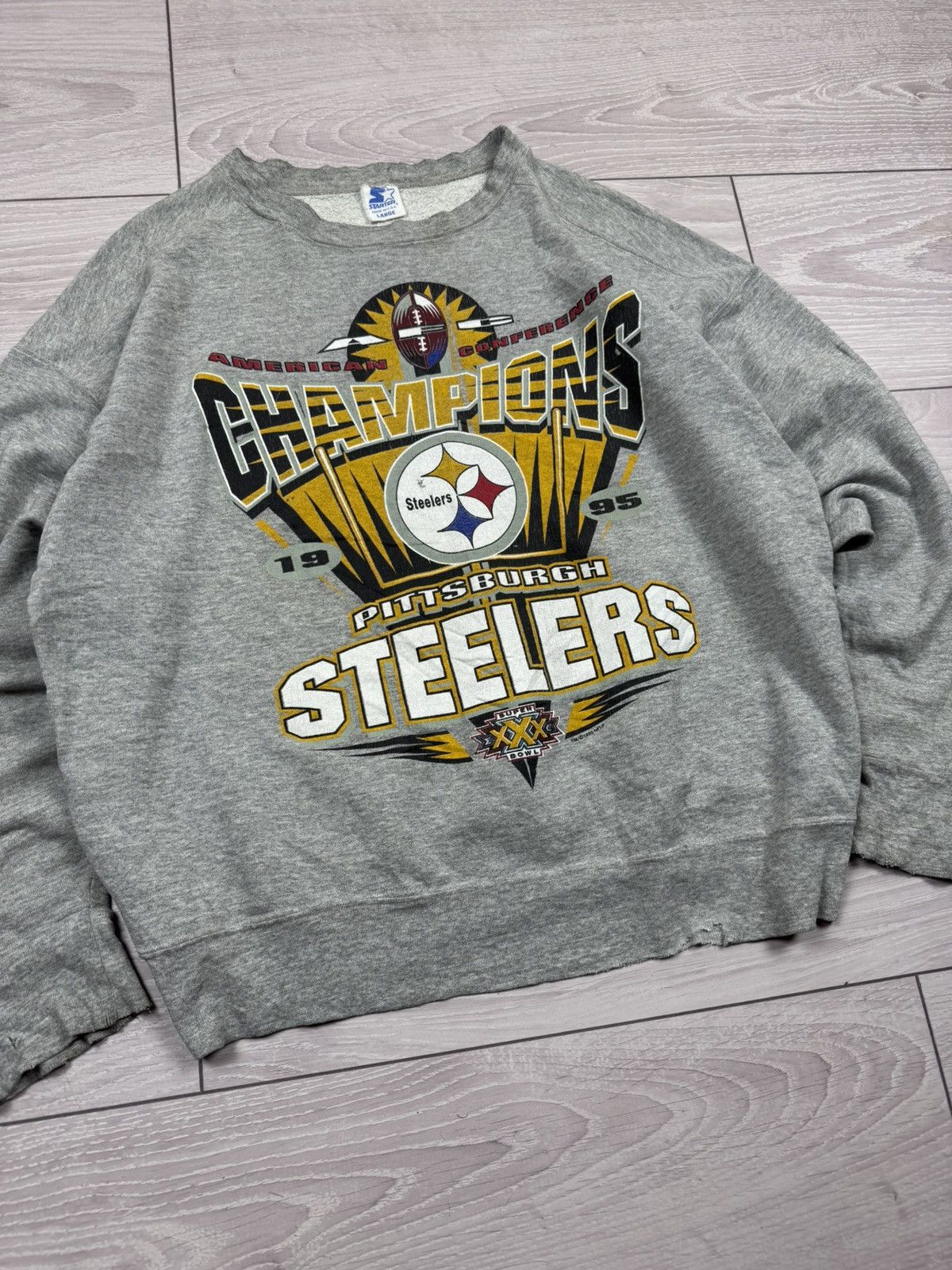 Starter Vintage 1995 Starter Pittsburgh Steelers SuperBowl Champions Size US L / EU 52-54 / 3 - 3 Thumbnail