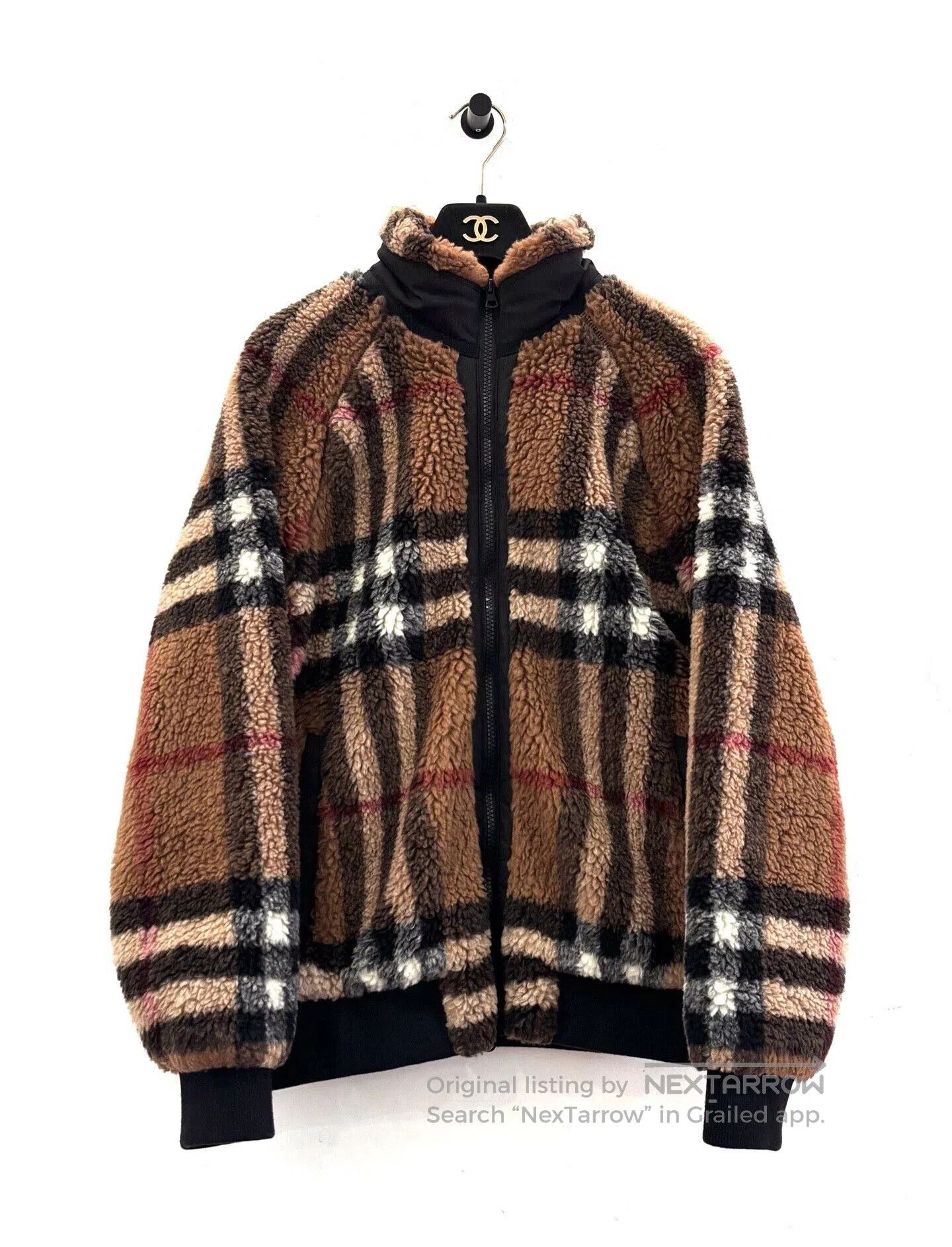 Burberry Burberry Men's Brown Check Logo Jacket. Size US M / EU 48-50 / 2 - 1 Thumbnail