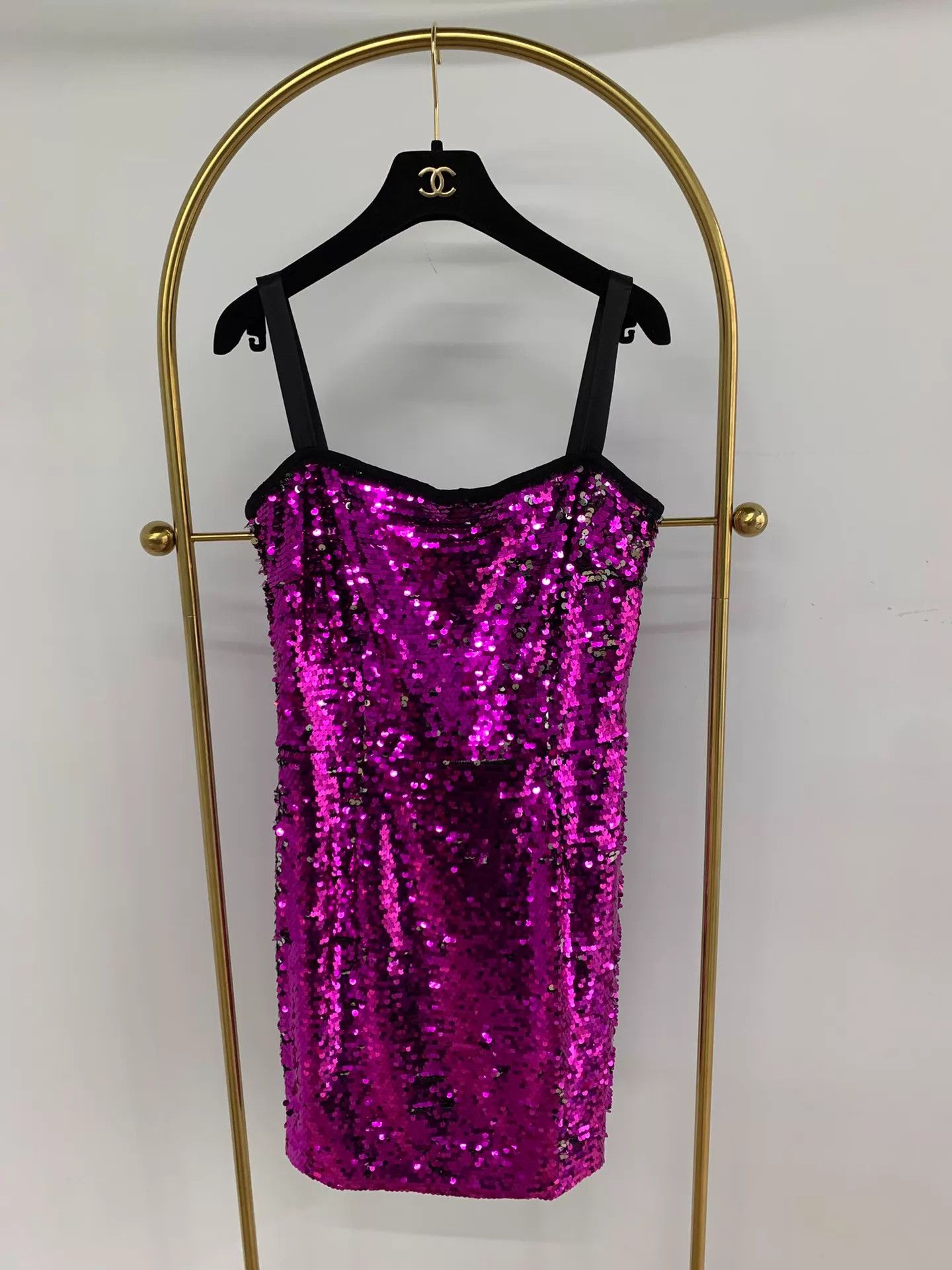 Dolce & Gabbana Dolce&Gabbana Pink Purple Sequin Cami Dress 42 New Size M / US 6-8 / IT 42-44 - 1 Thumbnail