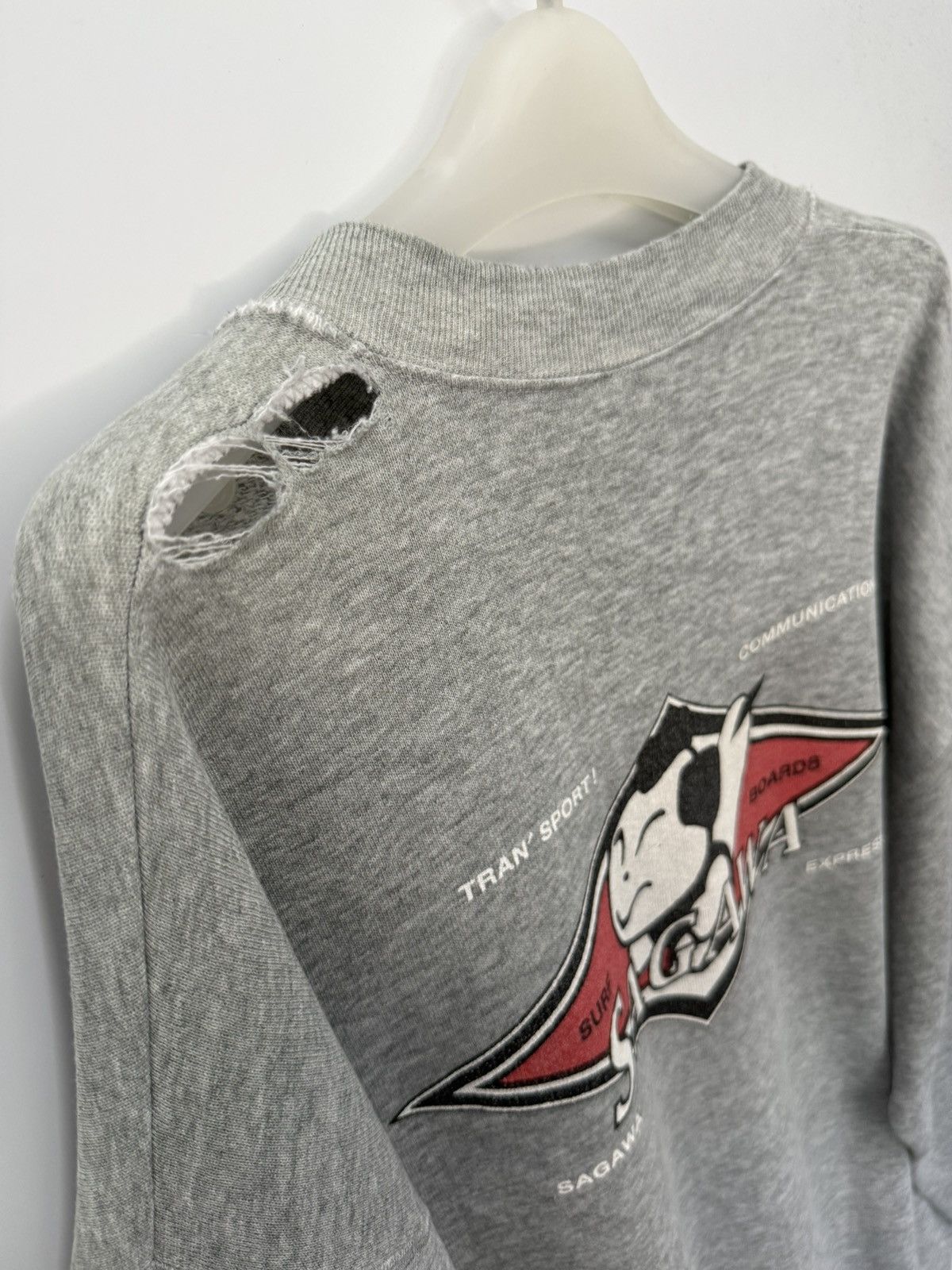 Vintage 🔥 VINTAGE 90's Rare Distressed Sagawa Surf USA SWEATSHRT - L Size US L / EU 52-54 / 3 - 7 Thumbnail