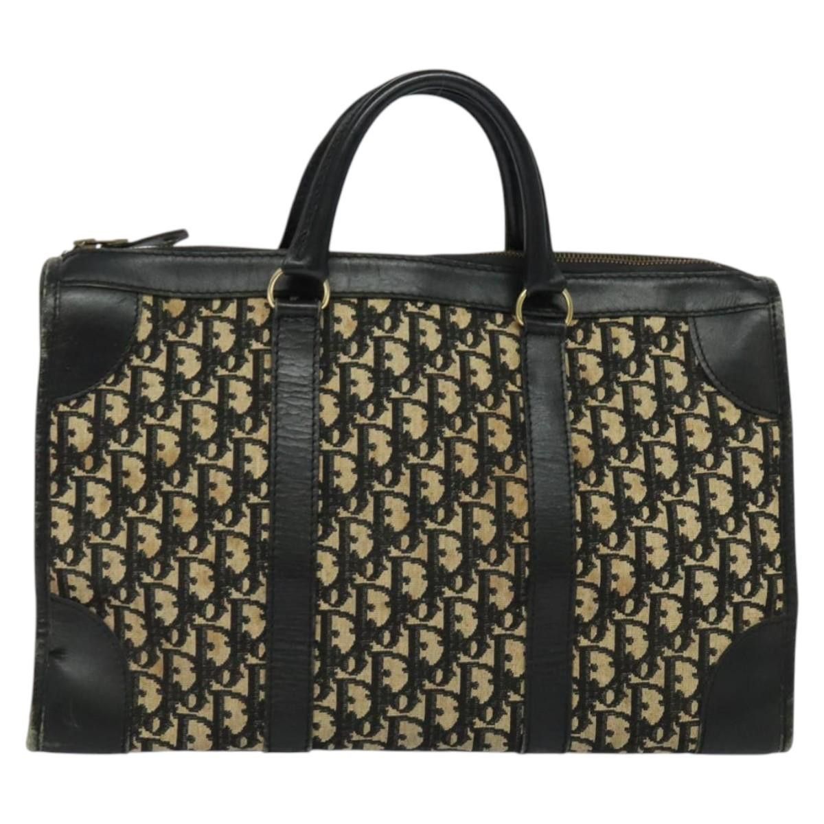Dior DIOR Trotter Canvas Hand Bag Navy Gold Size ONE SIZE - 2 Thumbnail