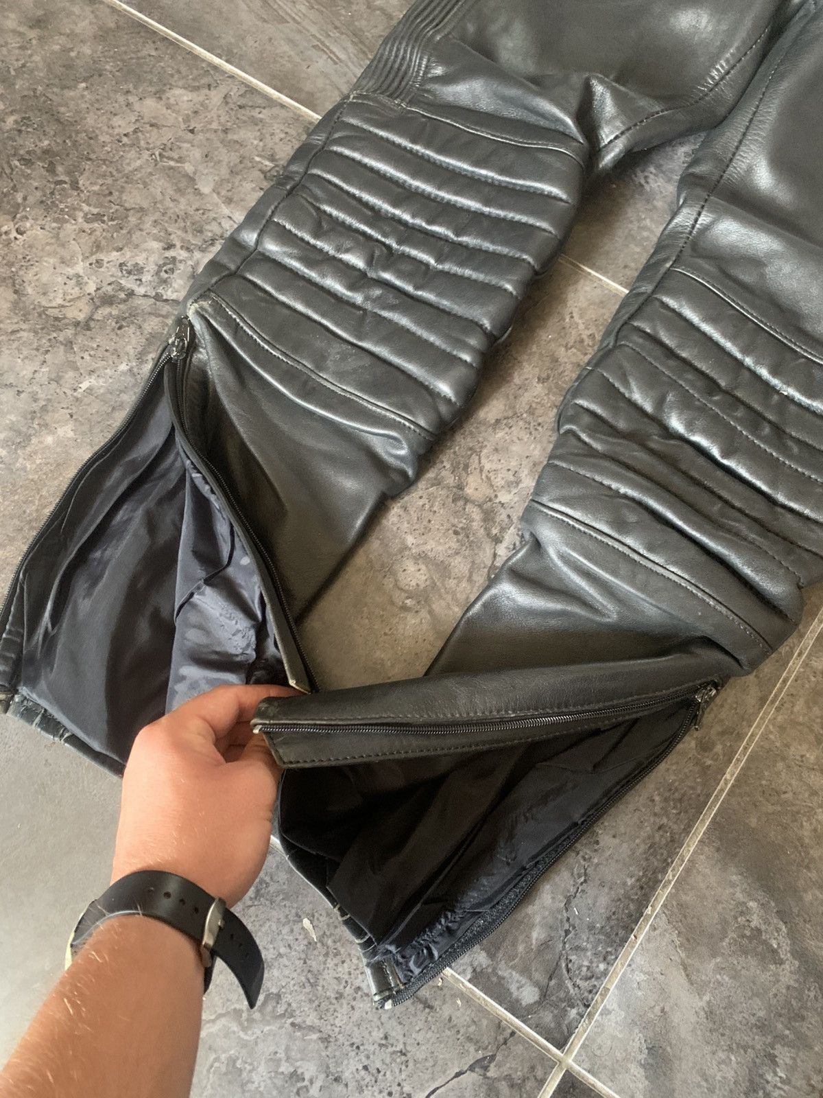 Genuine Leather Vintage Racing Leather Moto Pants Size US M / EU 48-50 / 2 - 4 Thumbnail