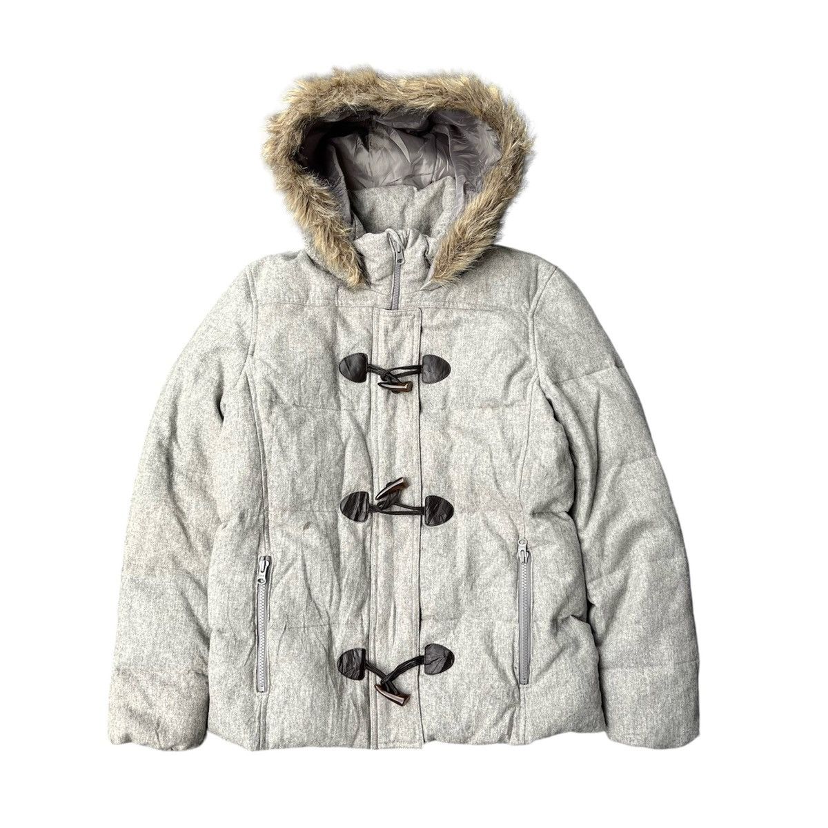 2000s GAP Winter Season Puffer Crazy Fur Jacket