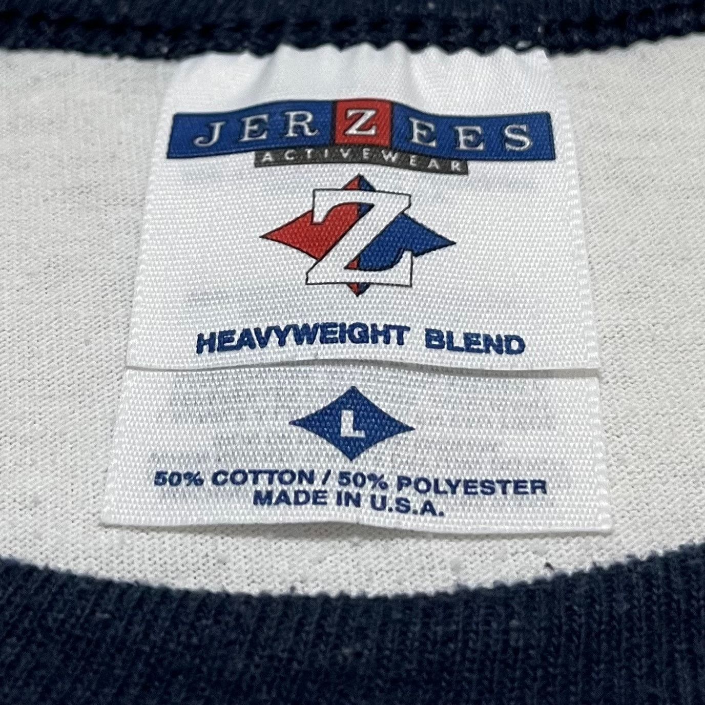 Jerzees Vintage Jerzees OLCS Raiders Ringer Tee Made in USA Large Size US L / EU 52-54 / 3 - 3 Thumbnail