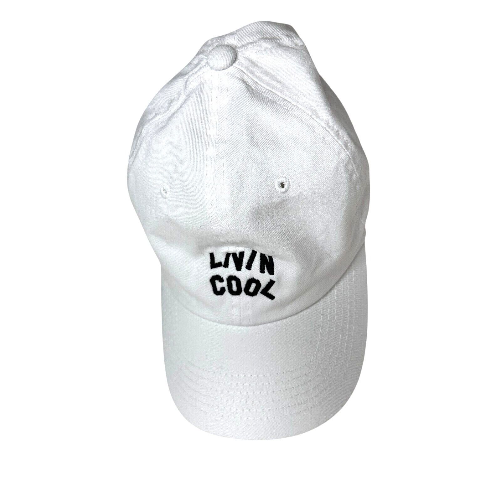 Other NWOT Livin Cool White Baseball Cap Hat Black Livin Cool OS Size ONE SIZE - 1 Thumbnail