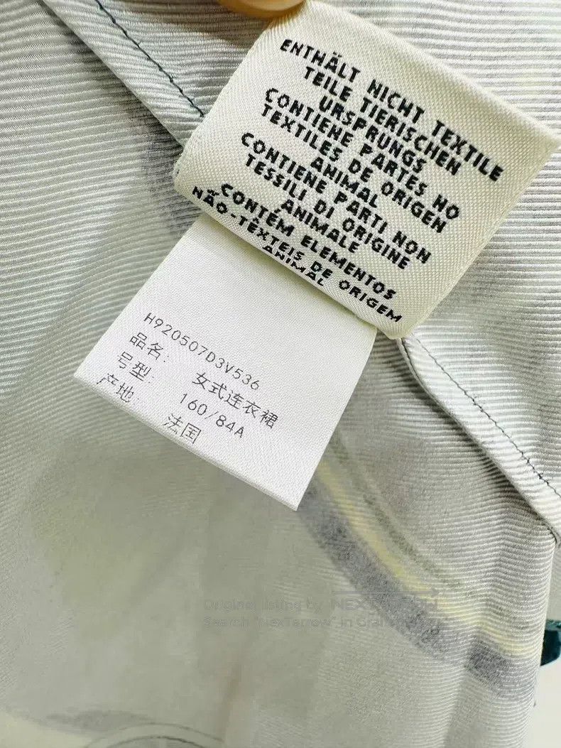Hermes Hermes Wheel Print Silk Shirt Dress Size XS / US 0-2 / IT 36-38 - 8 Thumbnail