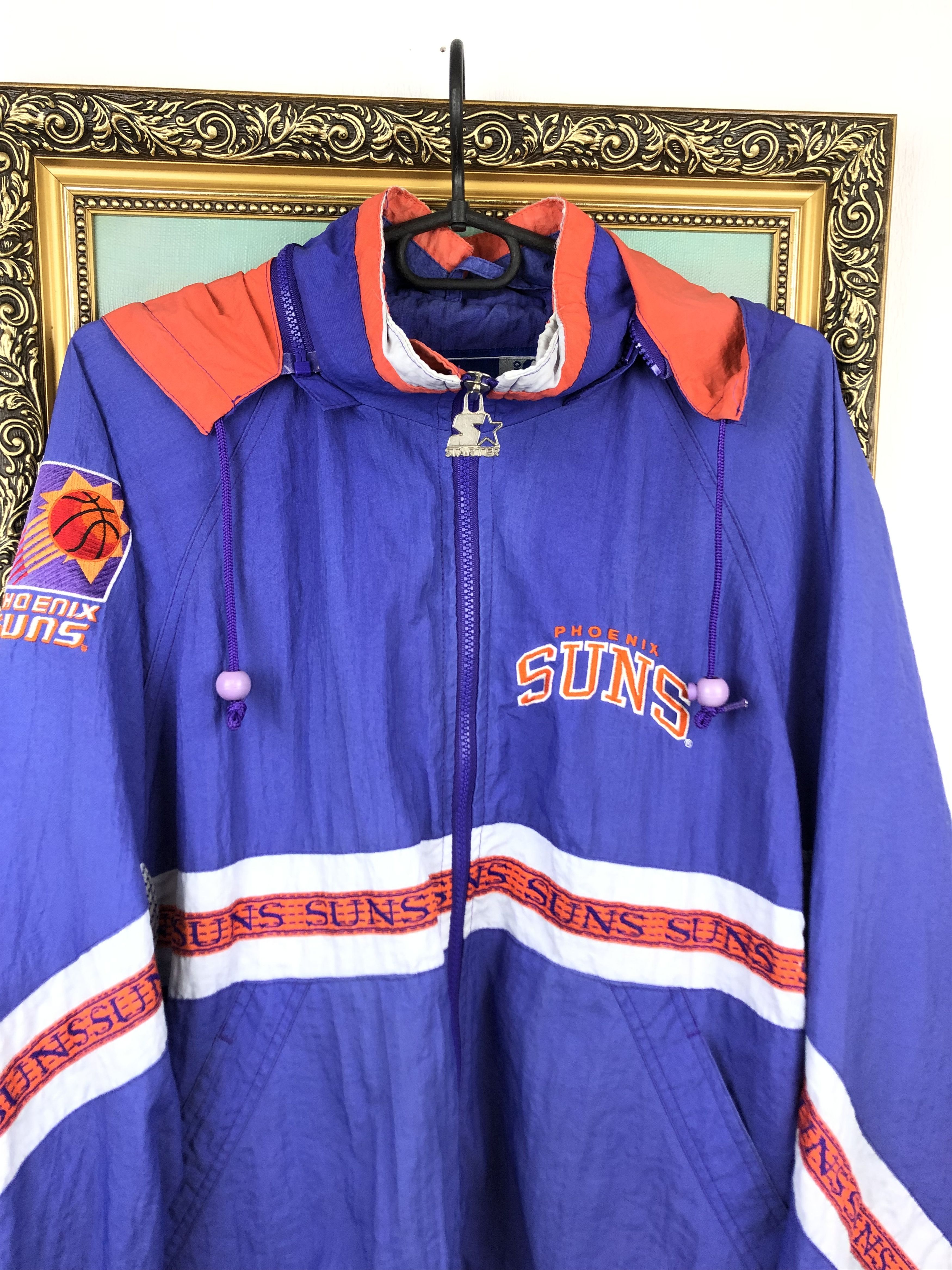 NBA × Starter × Vintage Vintage Starter Phoenix Suns Jacket NBA Rare Hype Size US M / EU 48-50 / 2 - 2 Thumbnail