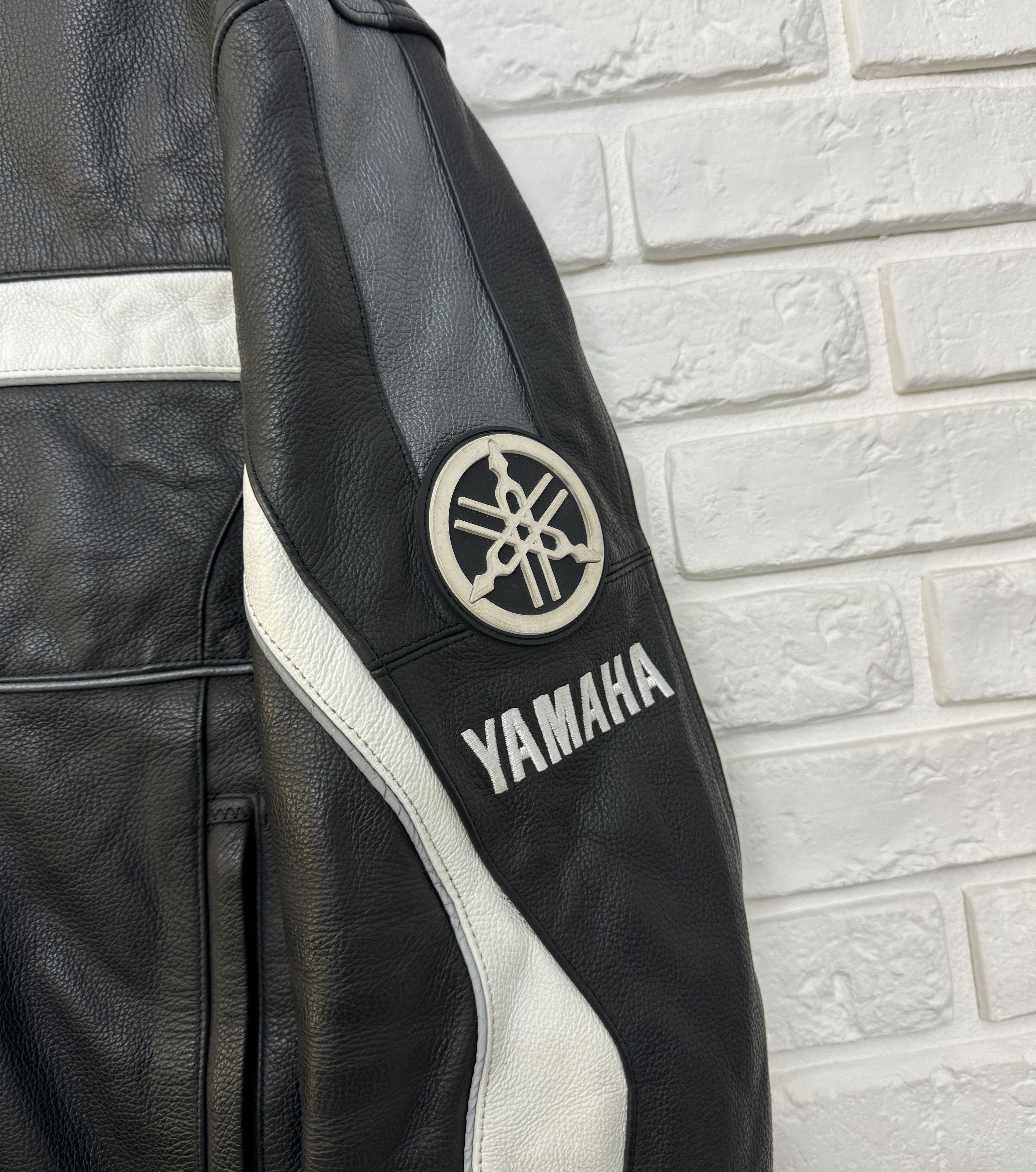 Vintage Yamaha Racing Geniune Leather Jacket Black Big Logo Size 52 Size US L / EU 52-54 / 3 - 6 Thumbnail