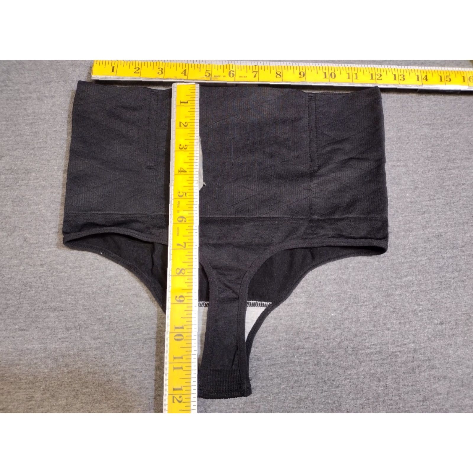 Vintage Hey Girl Shapewear Shirt Women M Black Thong Tummy Control High-Waisted Slimming Underwear Sized M Women Size ONE SIZE - 5 Thumbnail