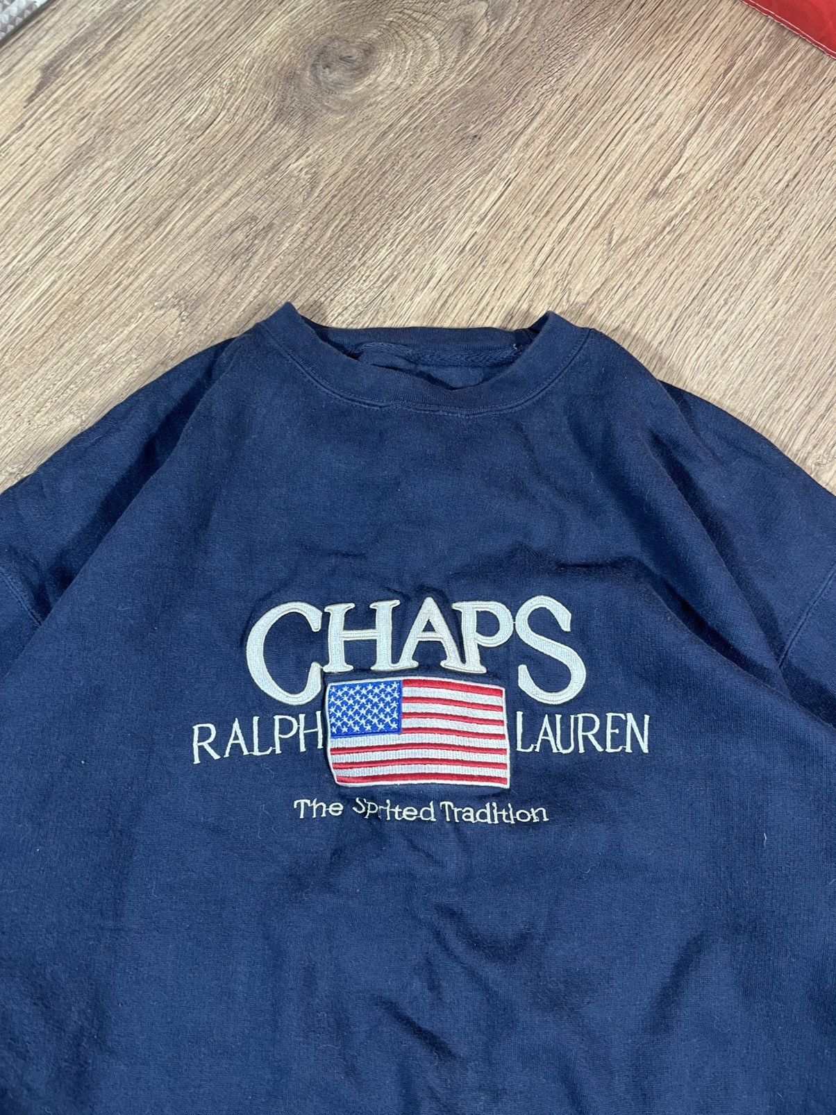 Polo Ralph Lauren Vintage Chaps Ralph Lauren Sweatshirt Big Logo American 🇺🇸 Size US L / EU 52-54 / 3 - 4 Thumbnail