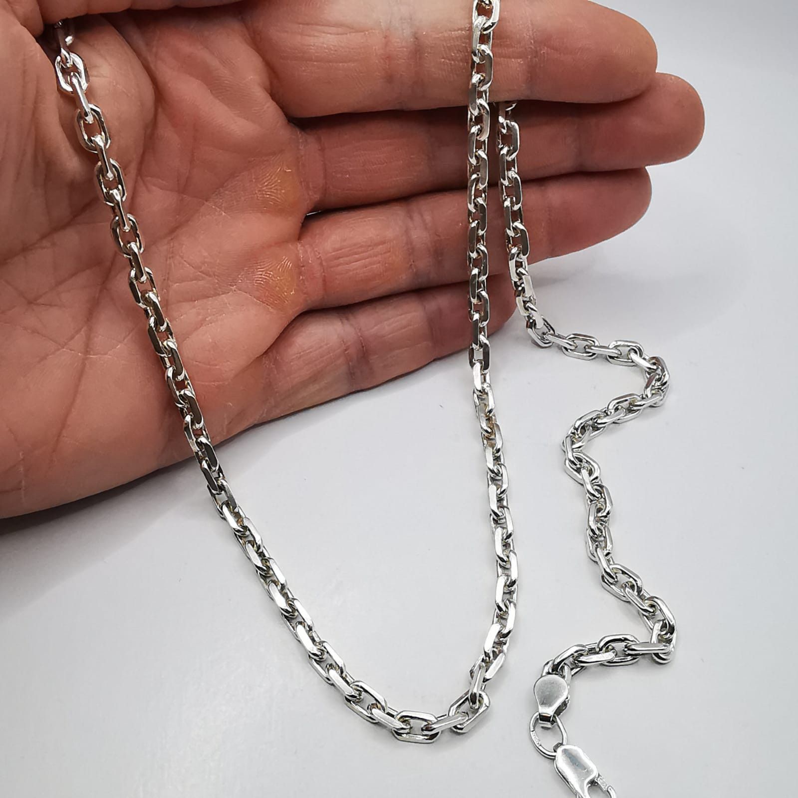 Sterling Silver Vintage Beautiful Jewelry Chain,925 Sterling Silver 46,64g Size ONE SIZE - 6 Thumbnail