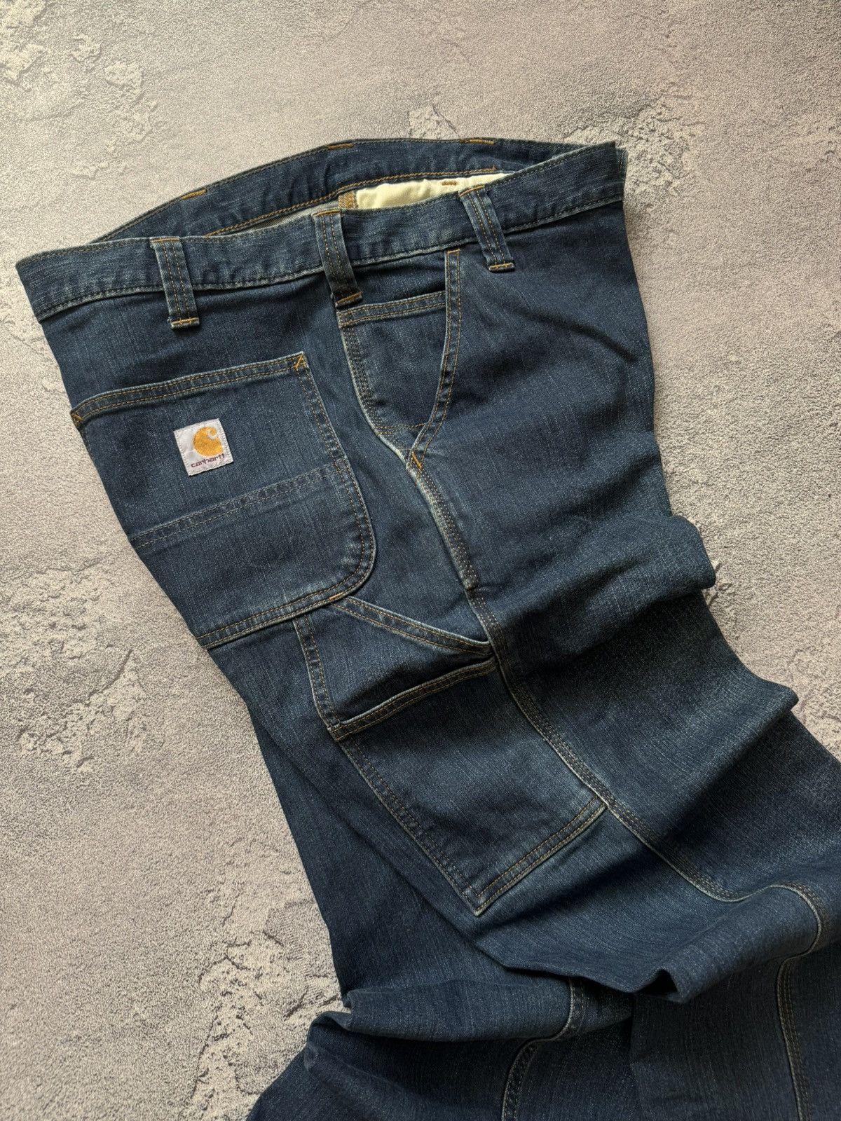 Carhartt × Vintage Carhartt 34/32 rugged flex relaxed jean pant denim trouser Size US 34 / EU 50 - 17 Thumbnail