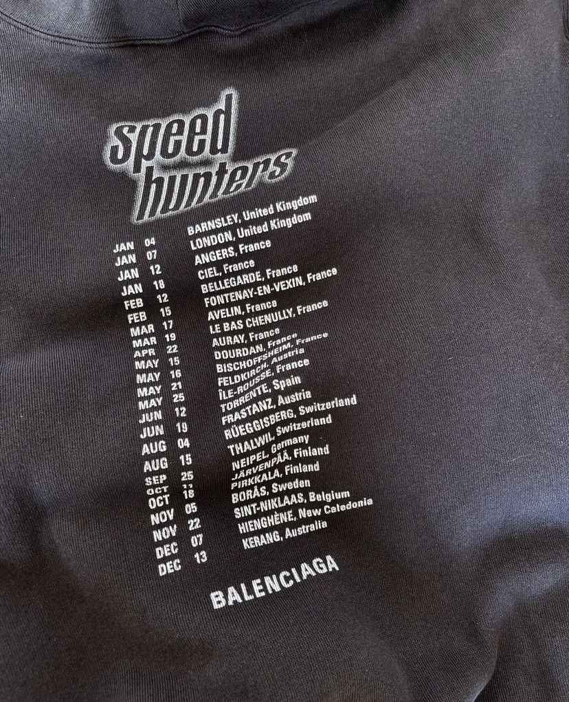 Balenciaga Balenciaga Speedhunters Oversized Double Layer Hoodie Size US XS / EU 42 / 0 - 5 Thumbnail