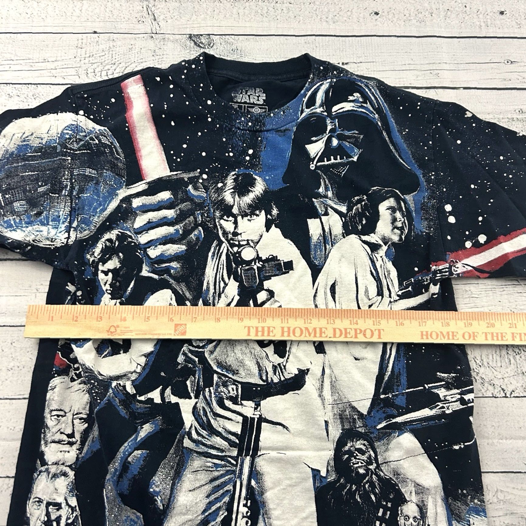 Star Wars Star Wars T-Shirt Mens Short Sleeve M Black Mad Engine AOP Shirt Size US M / EU 48-50 / 2 - 3 Thumbnail