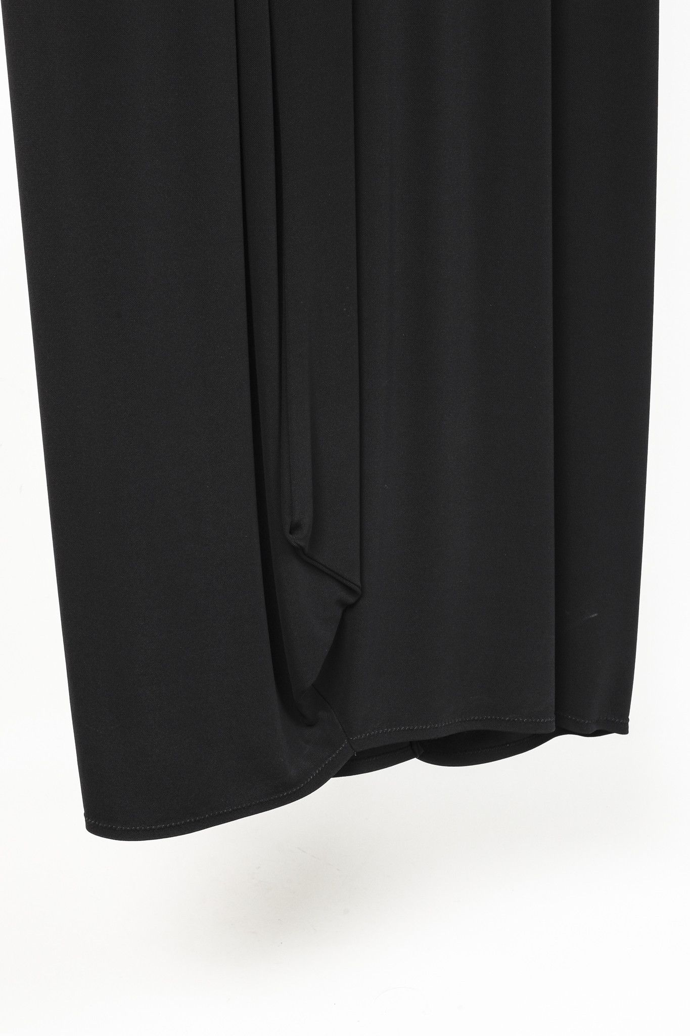Marie Saint Pierre Marie Saint Pierre Black Crepe Bubble-Hem Maxi Dress Size L / US 10 / IT 46 - 4 Thumbnail